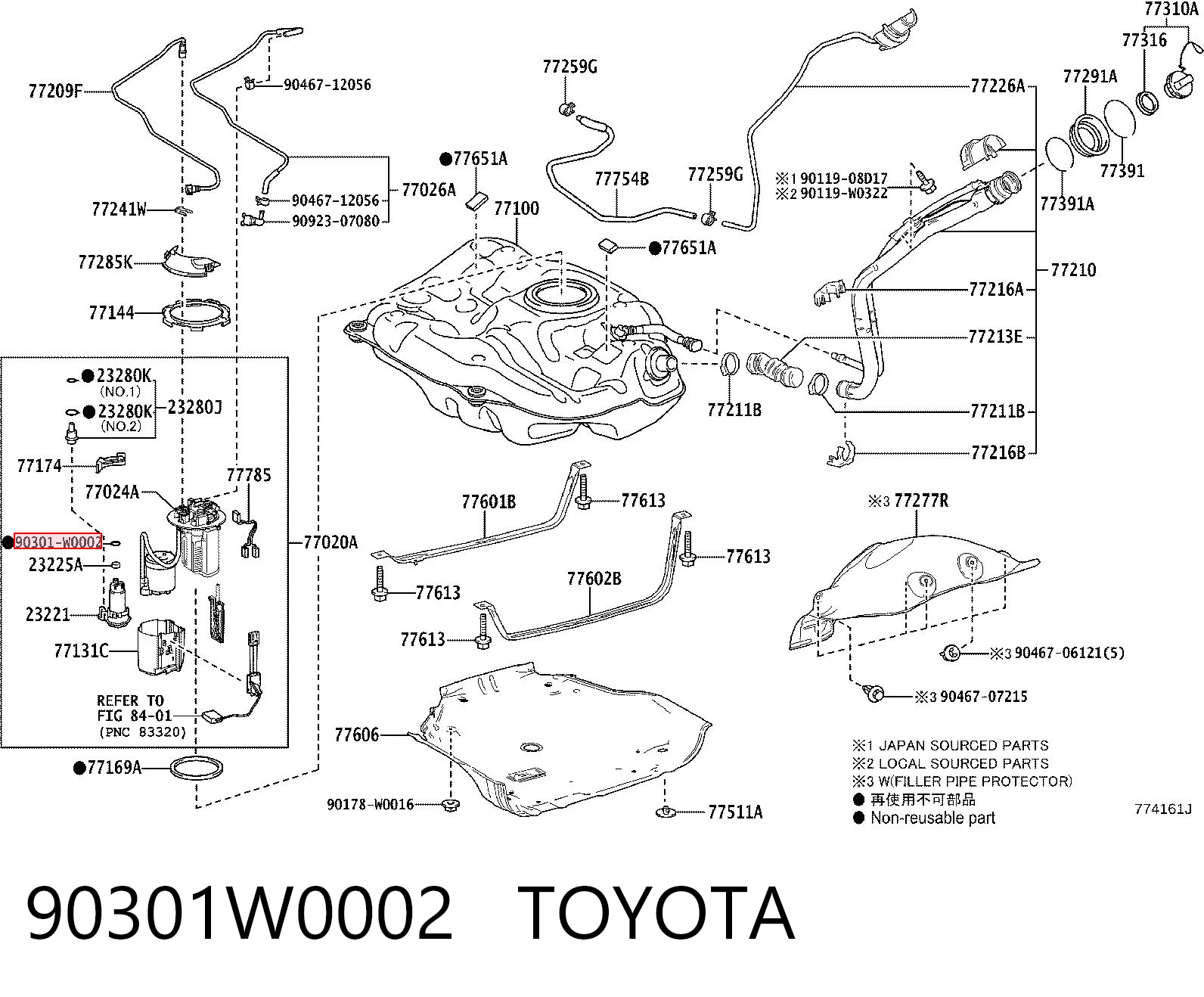 90301W0002 Toyota