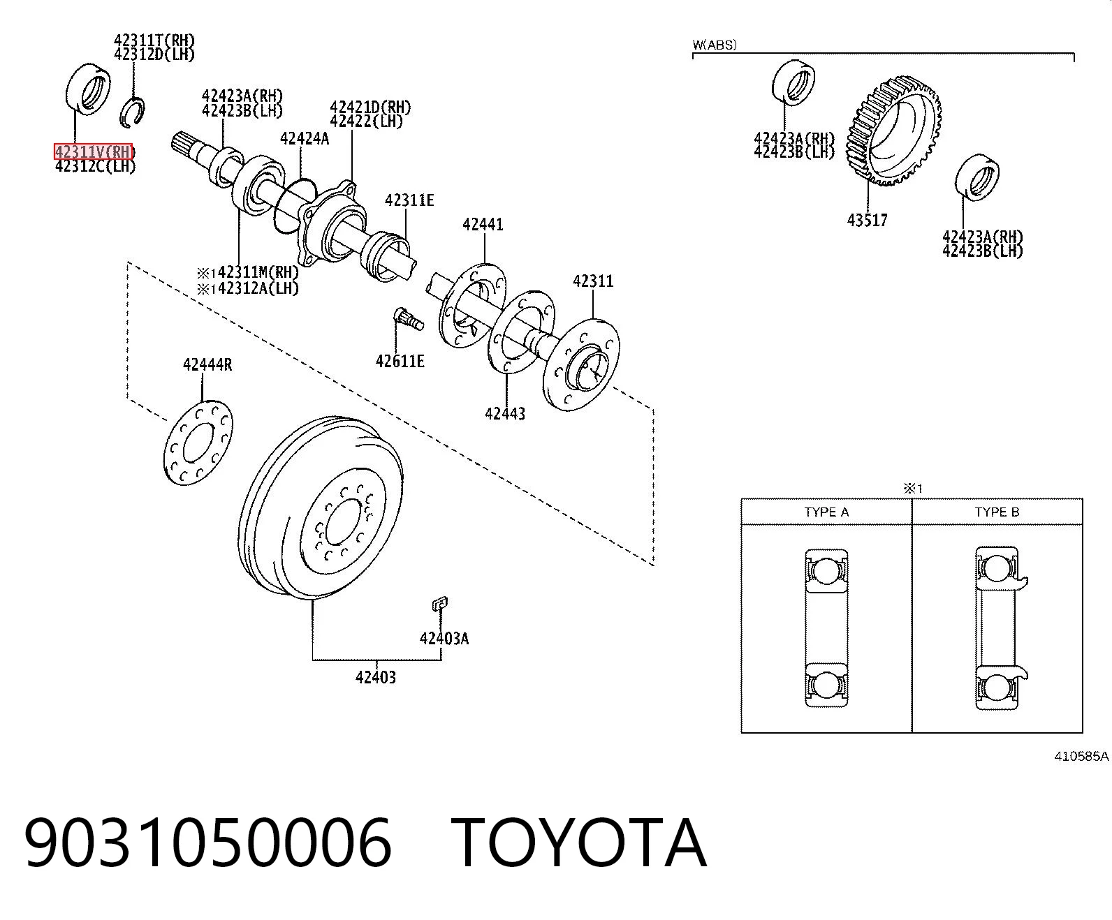 Retén interior del semieje trasero Musashi T1351 precio, desde 5,55 EUR
