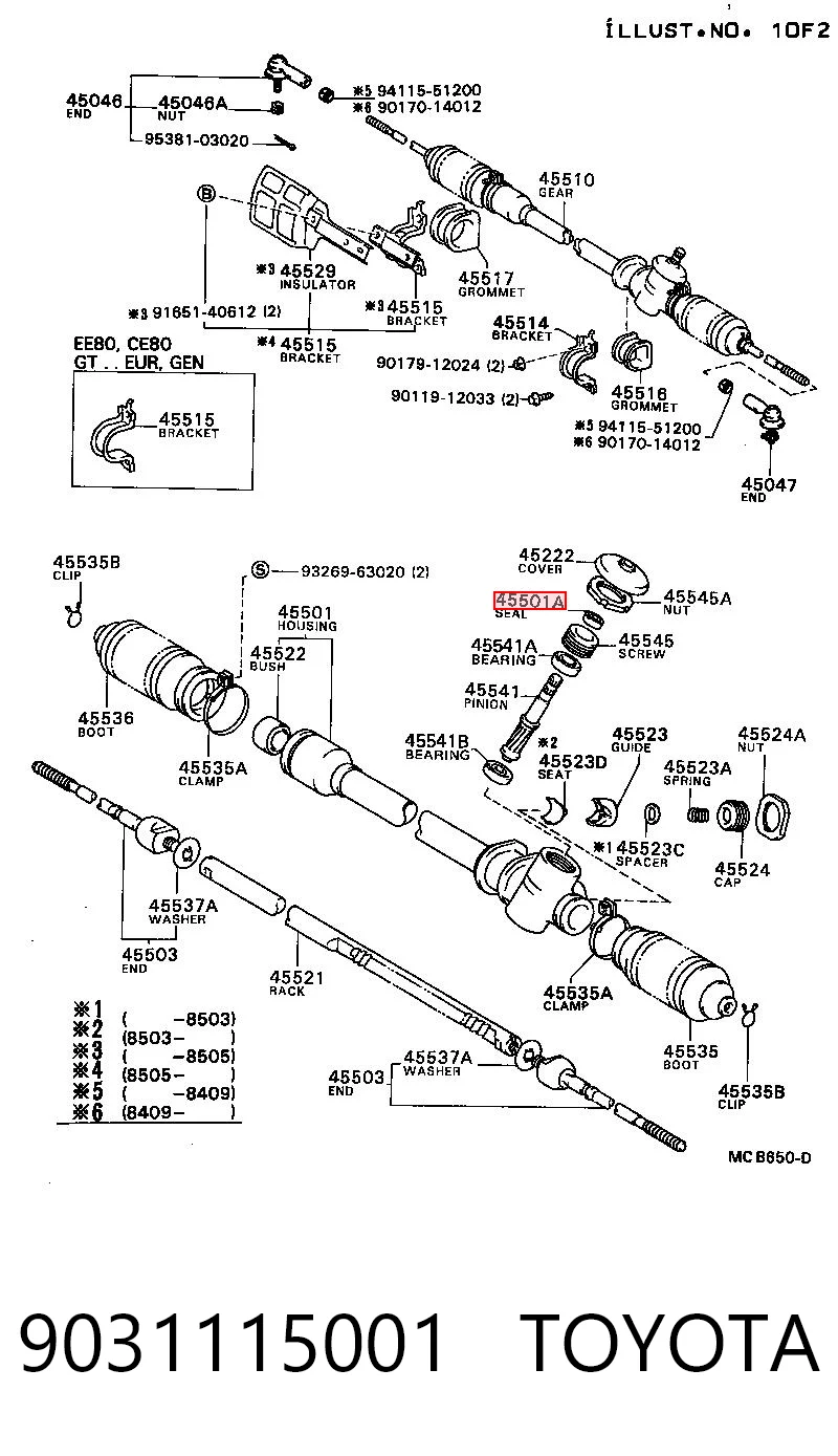 9031115001 Toyota