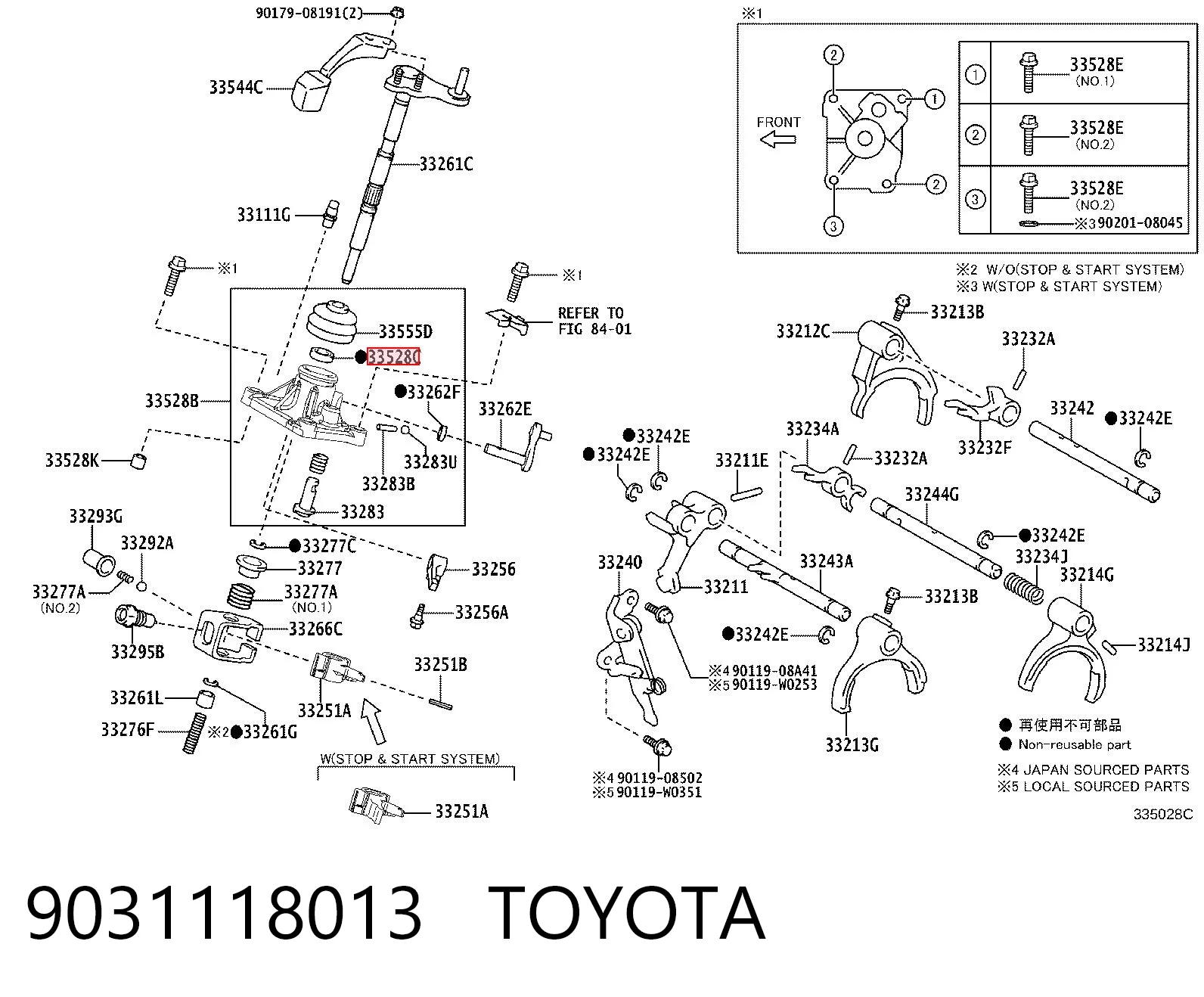 9031118013 Toyota