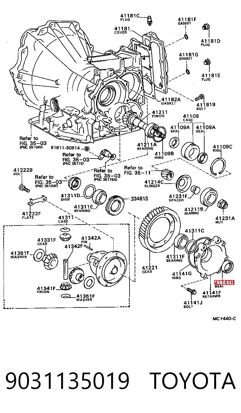 9031135019 Toyota
