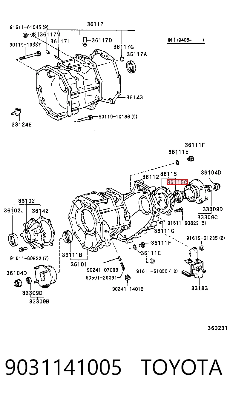 Comprar T1340 Musashi Retén de salida trasero de la caja de transferencia