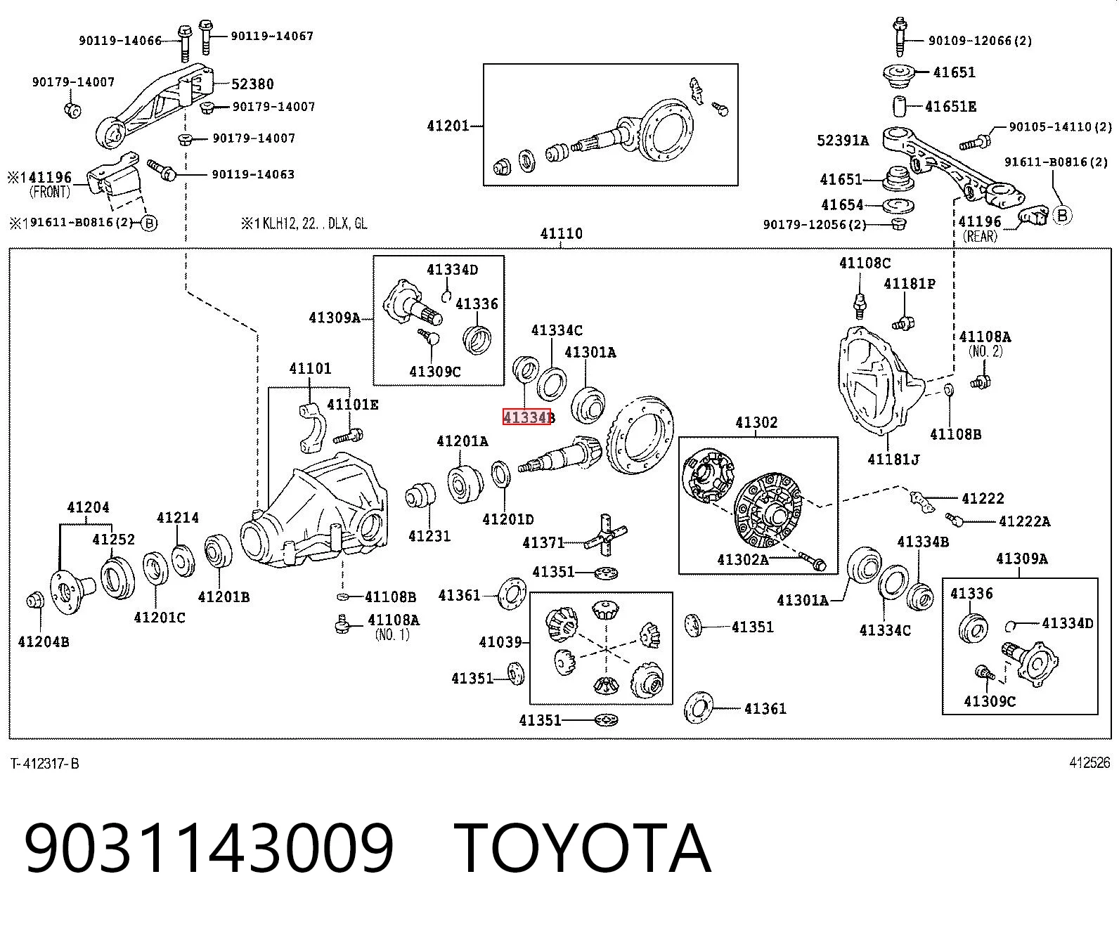 9031143009 Toyota