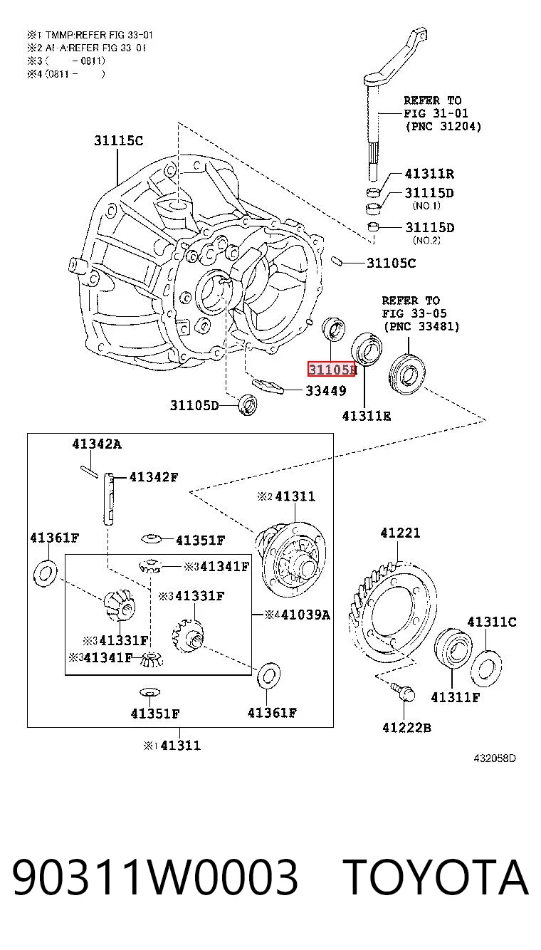 90311W0003 Toyota