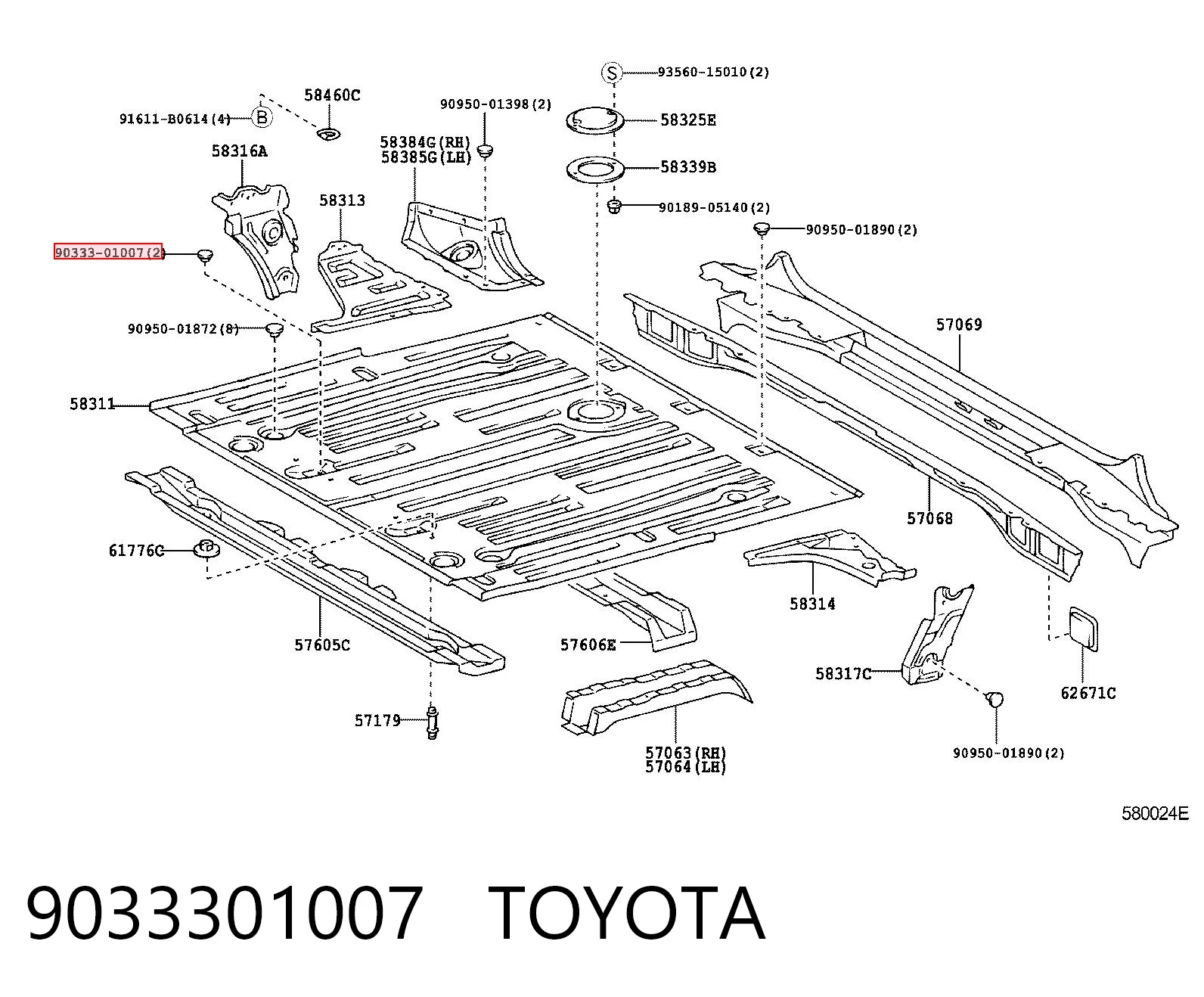 9033301007 Toyota
