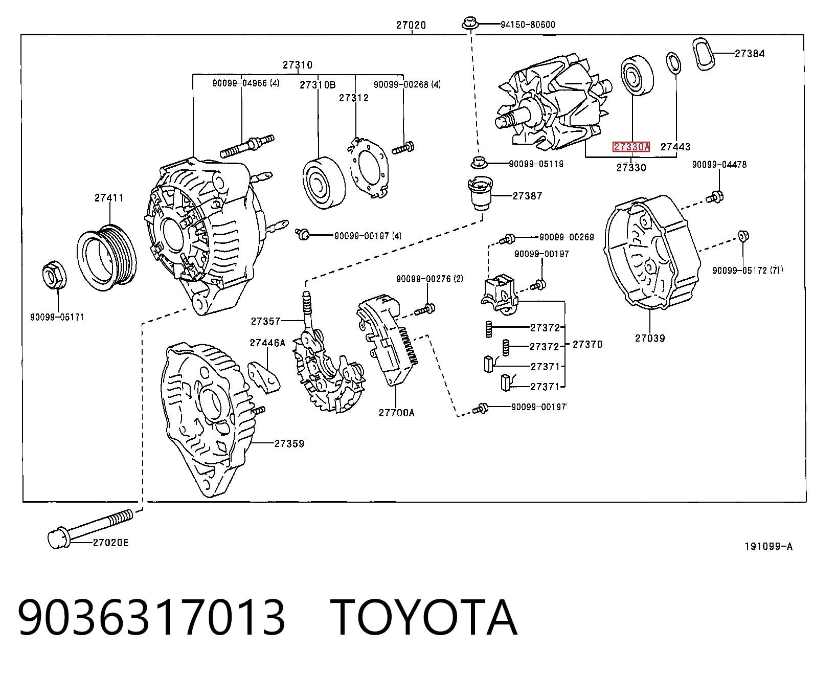 9036317013 Toyota