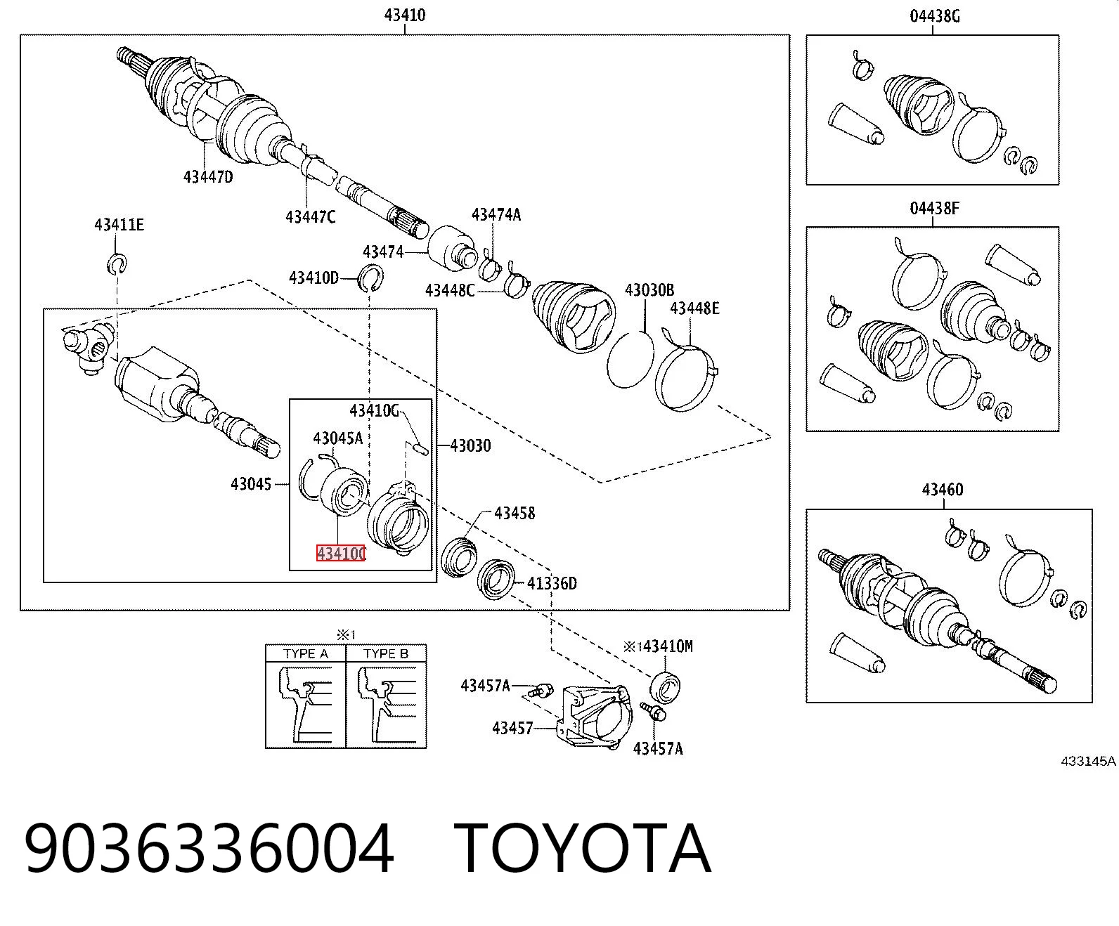 9036336004 Toyota