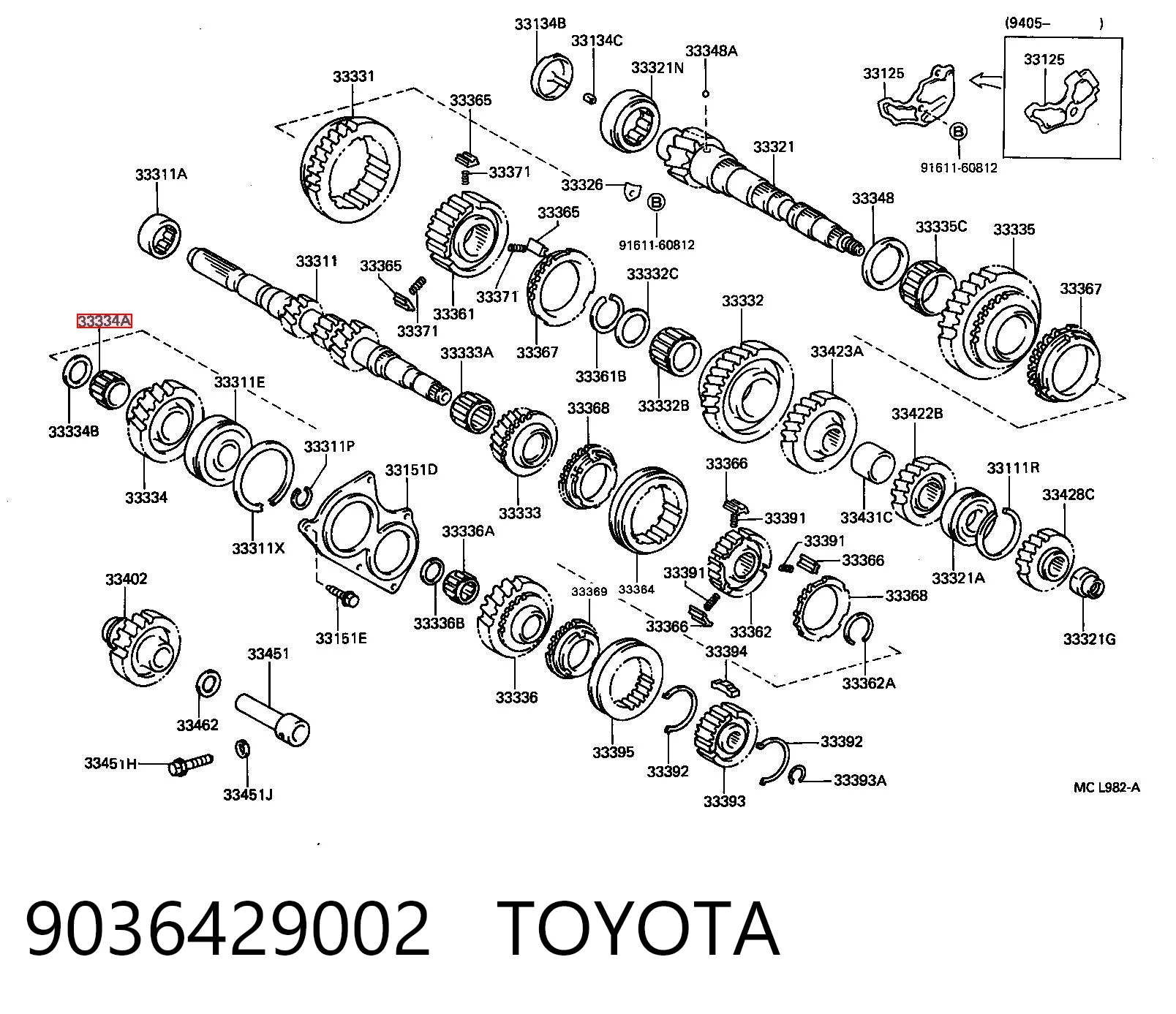 9036429002 Toyota