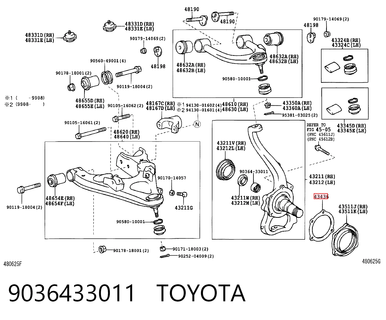 9036433011 Toyota
