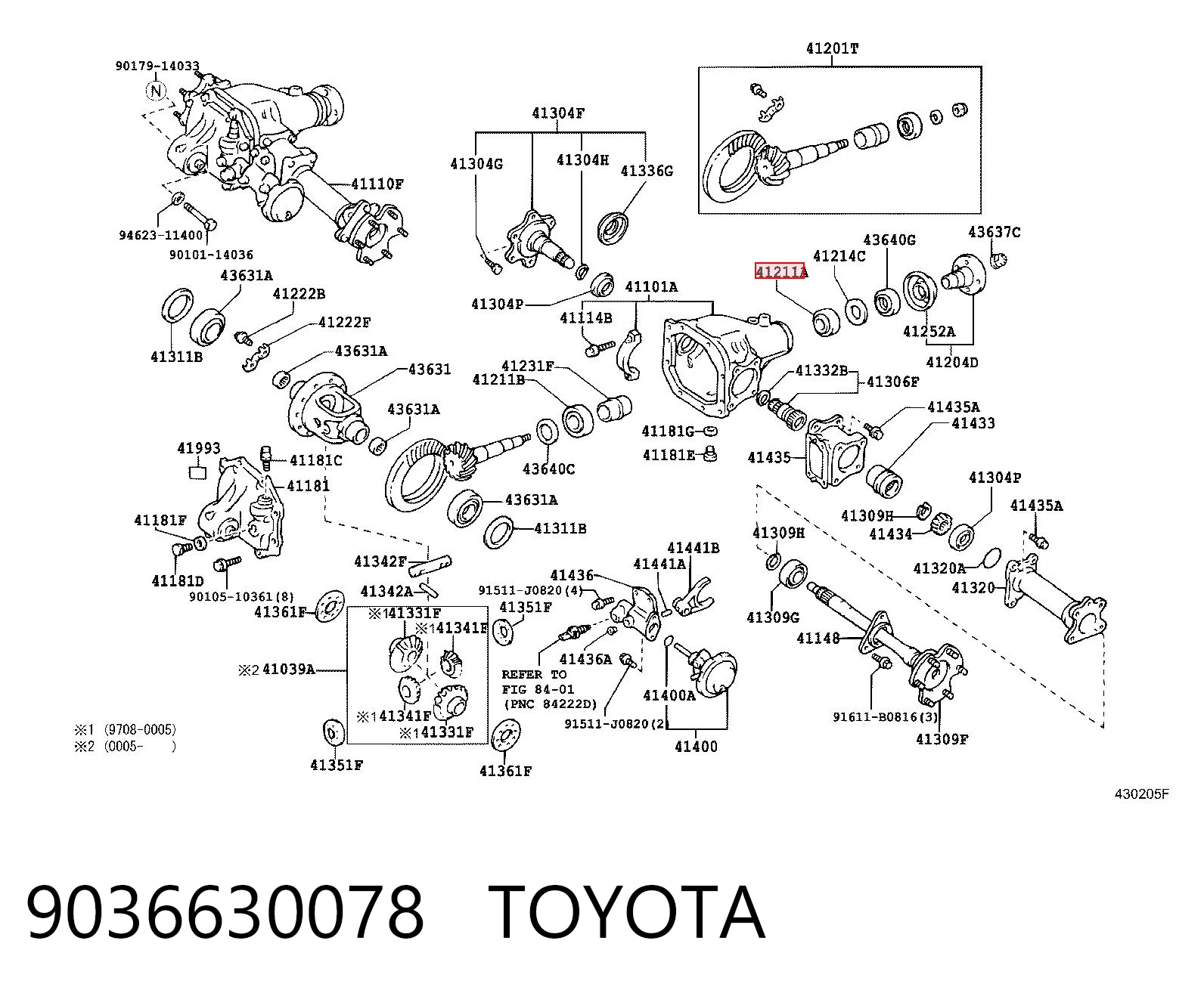 9036630078 Toyota