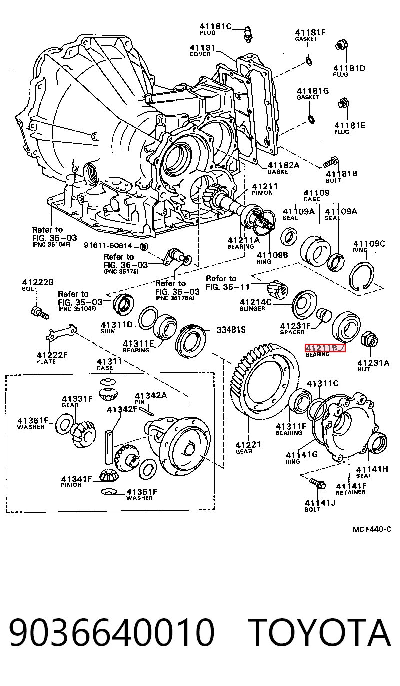 9036640010 Toyota