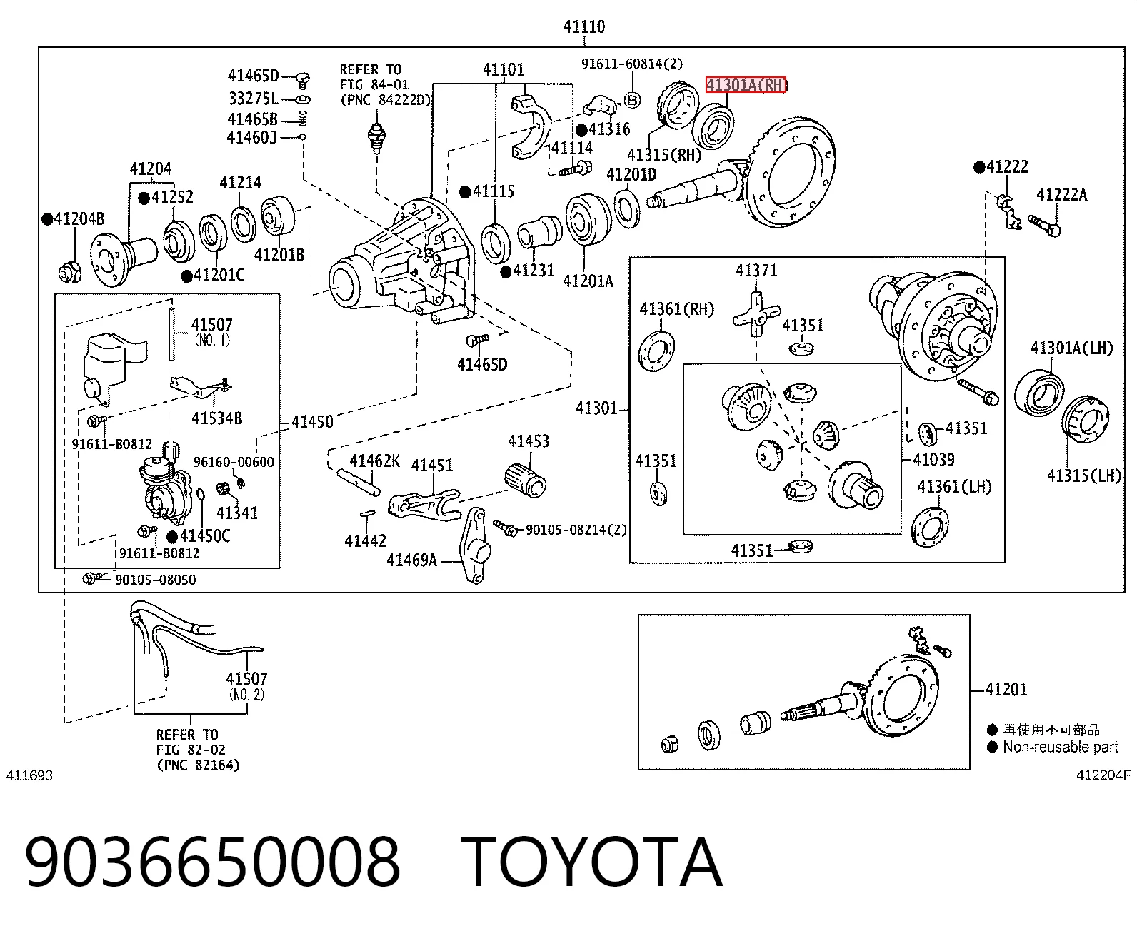 9036650008 Toyota