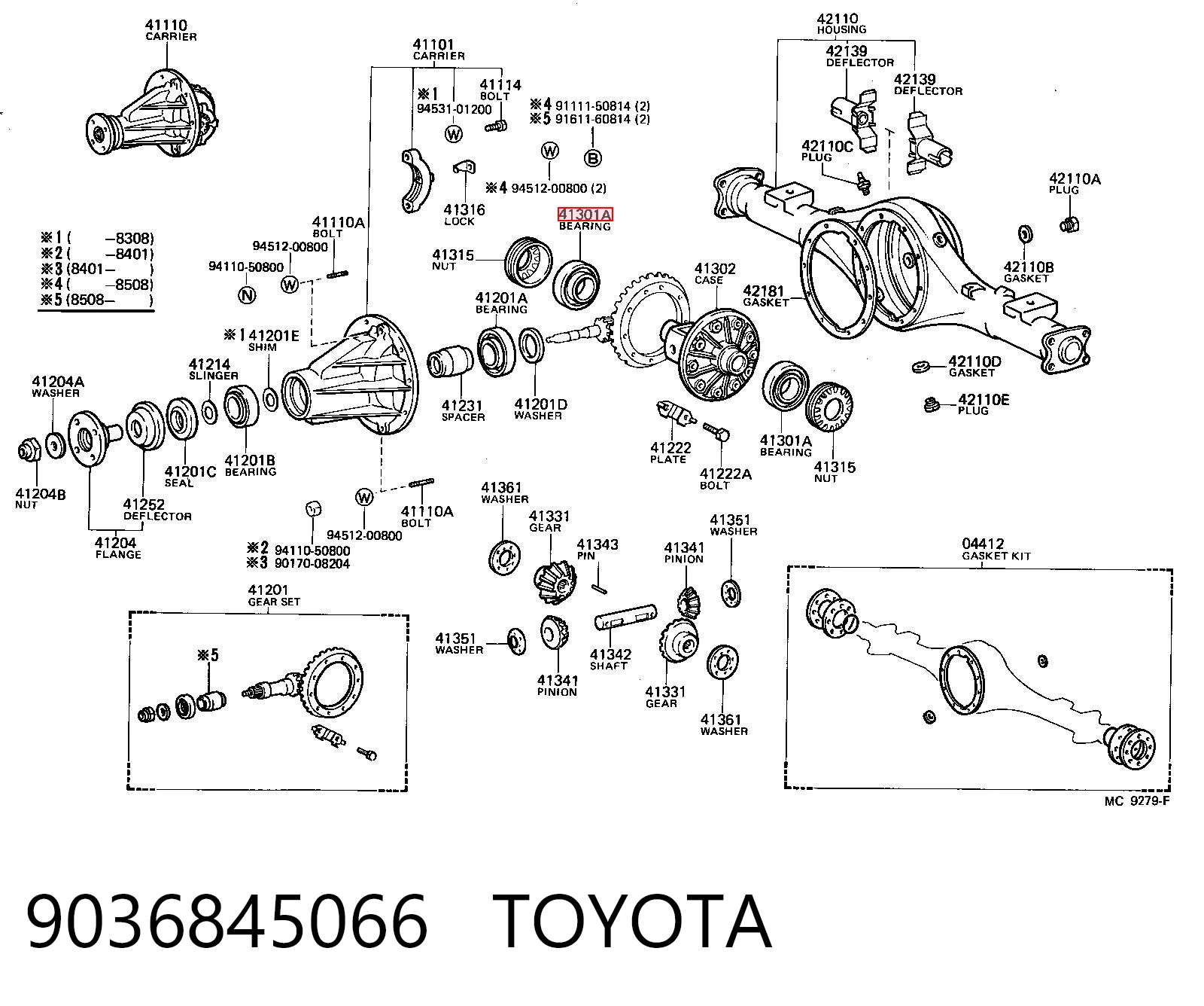 9036845066 Toyota