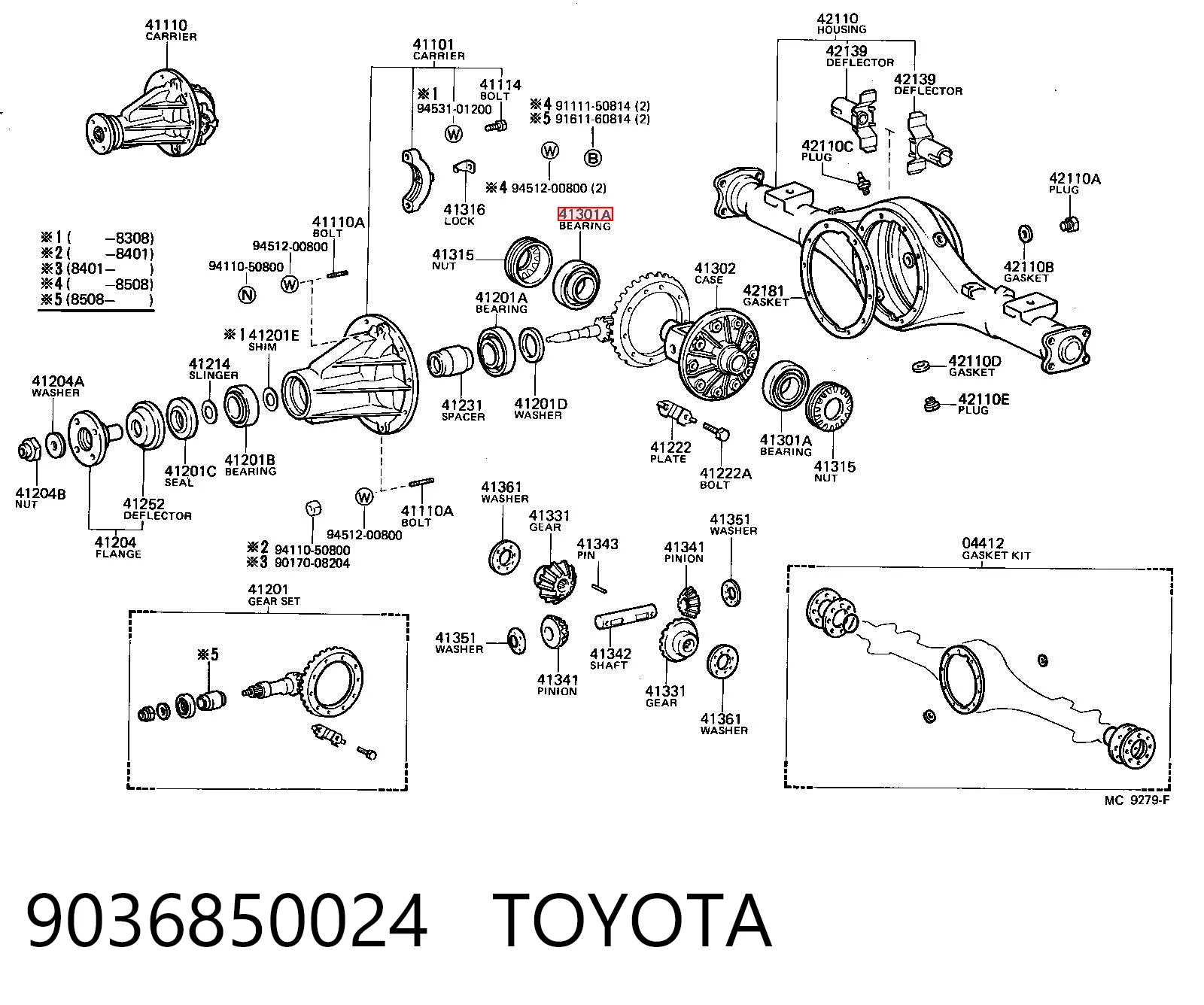 9036850024 Toyota