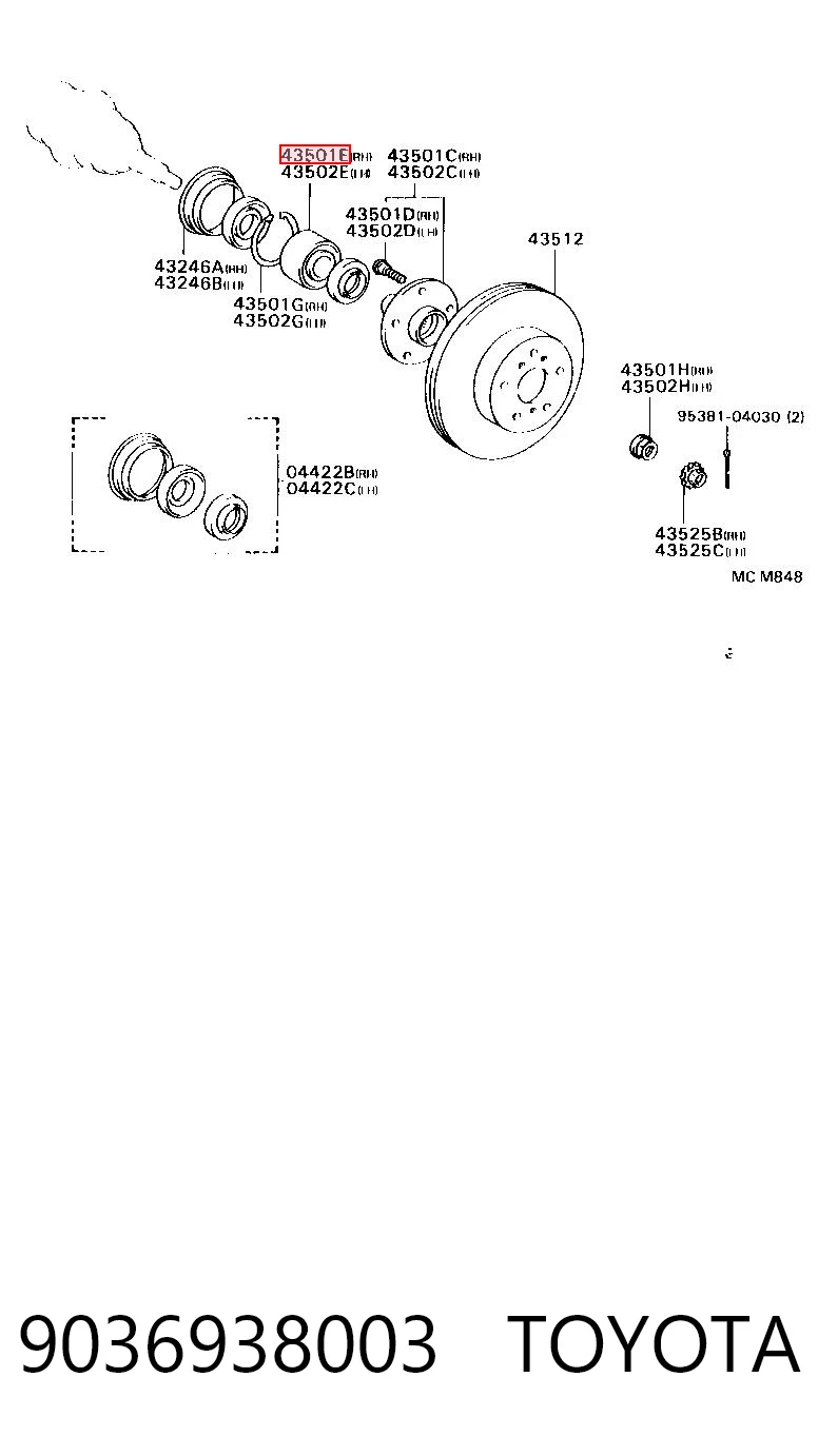 9036938003 Toyota