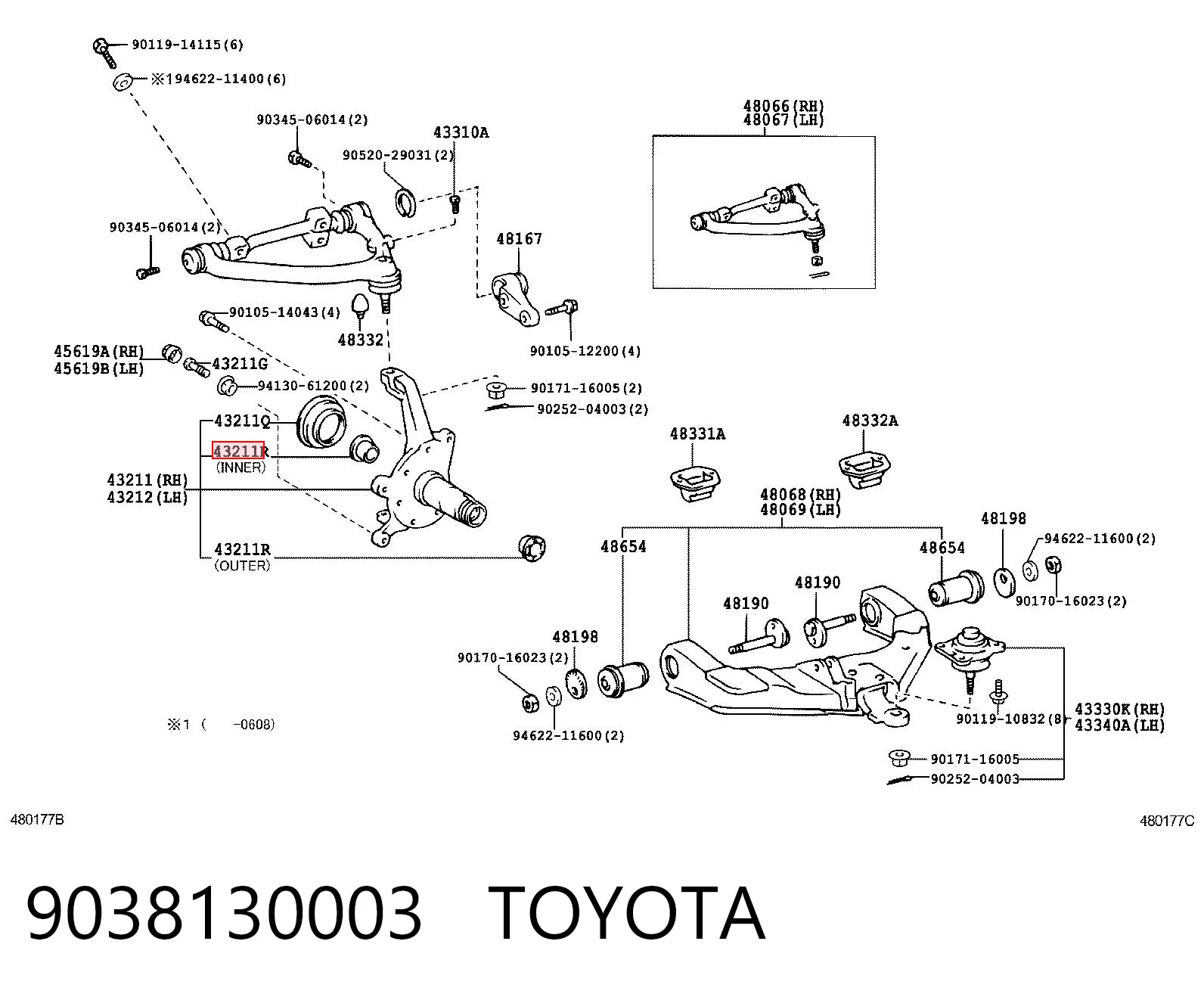 9038130003 Toyota