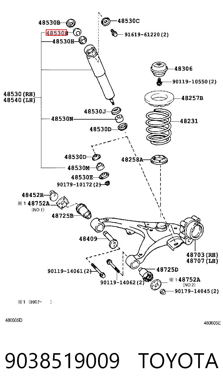 9038519009 Toyota