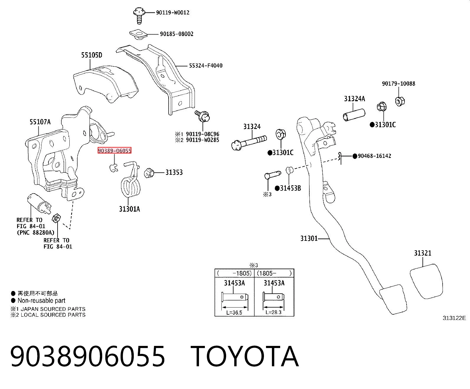 9038906055 Toyota