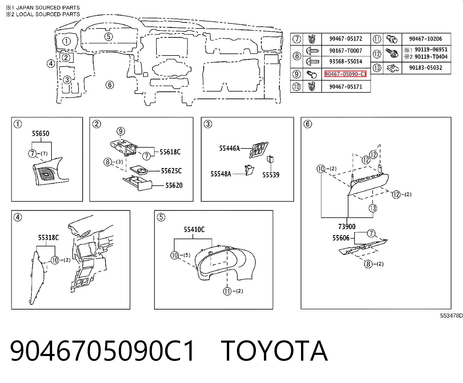 9046705090C1 Toyota