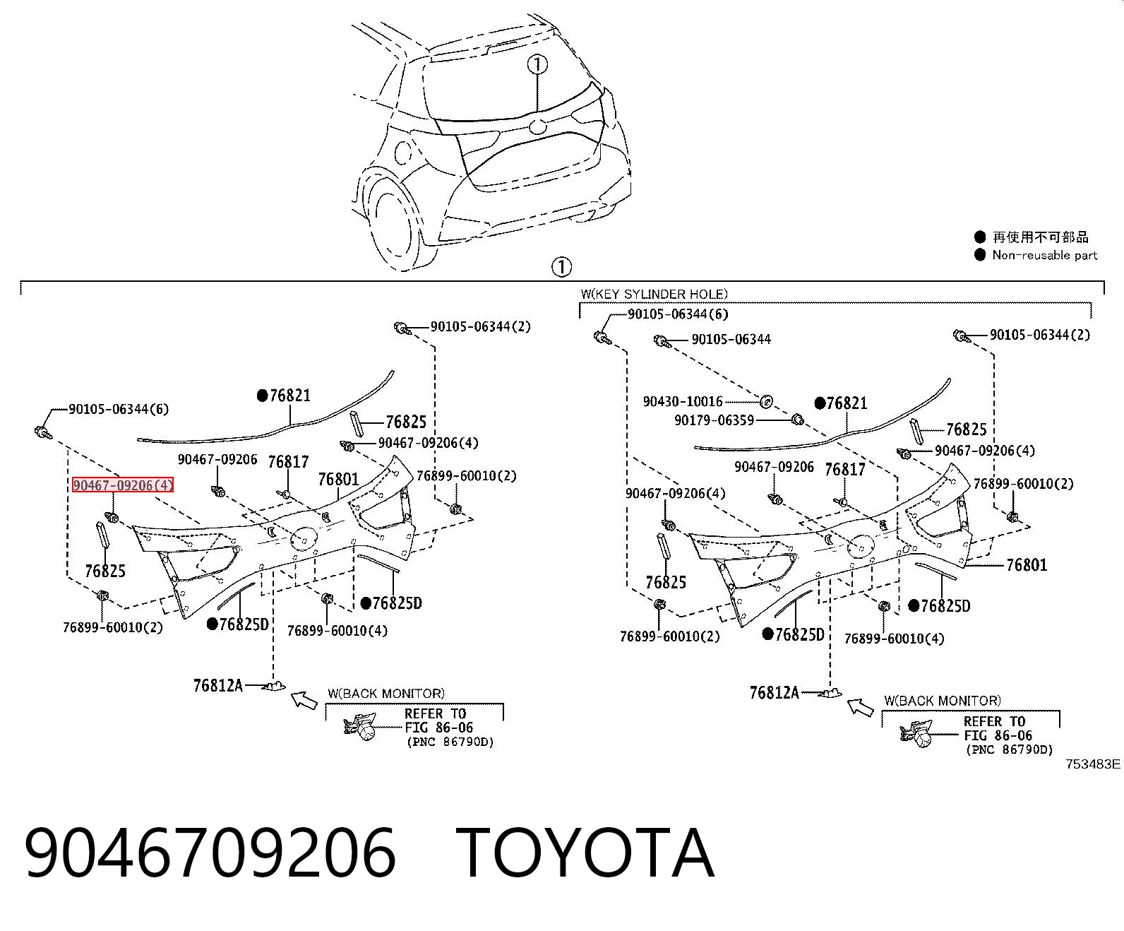 9046709206 Toyota