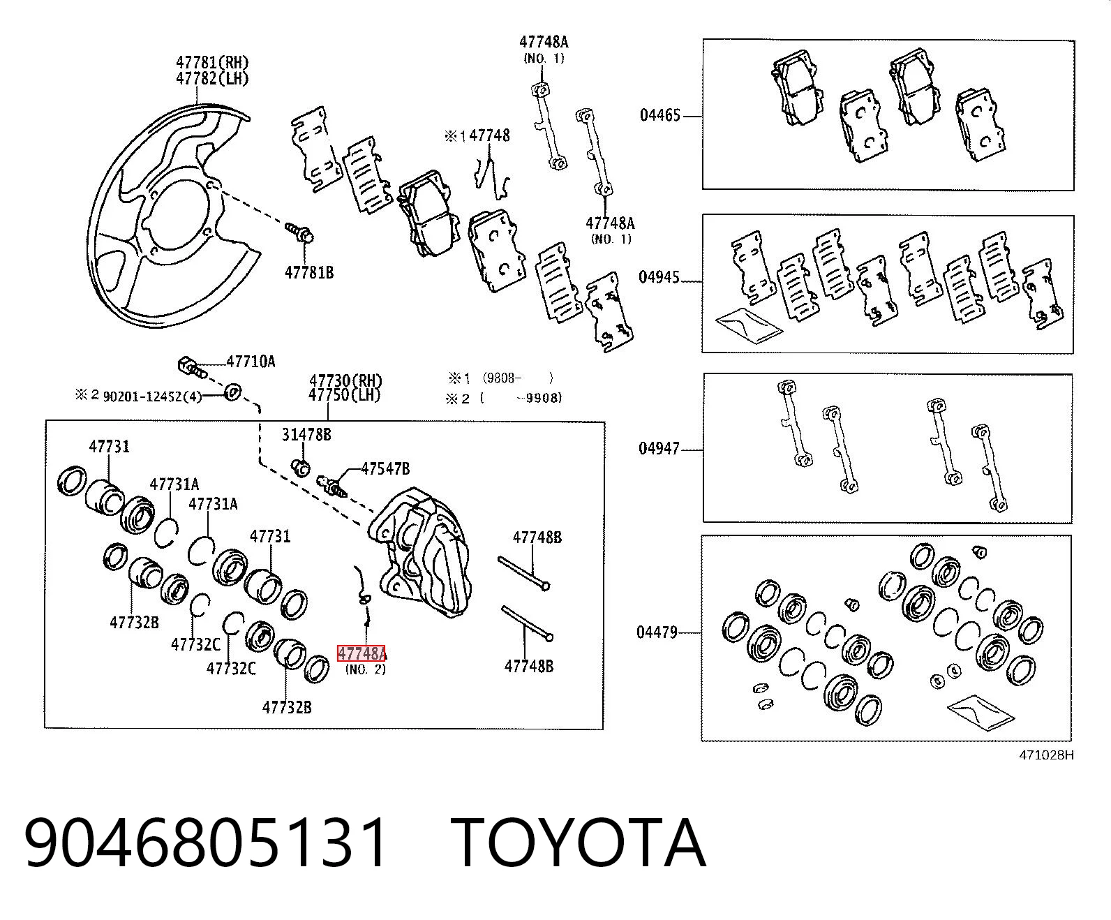 9046805131 Toyota