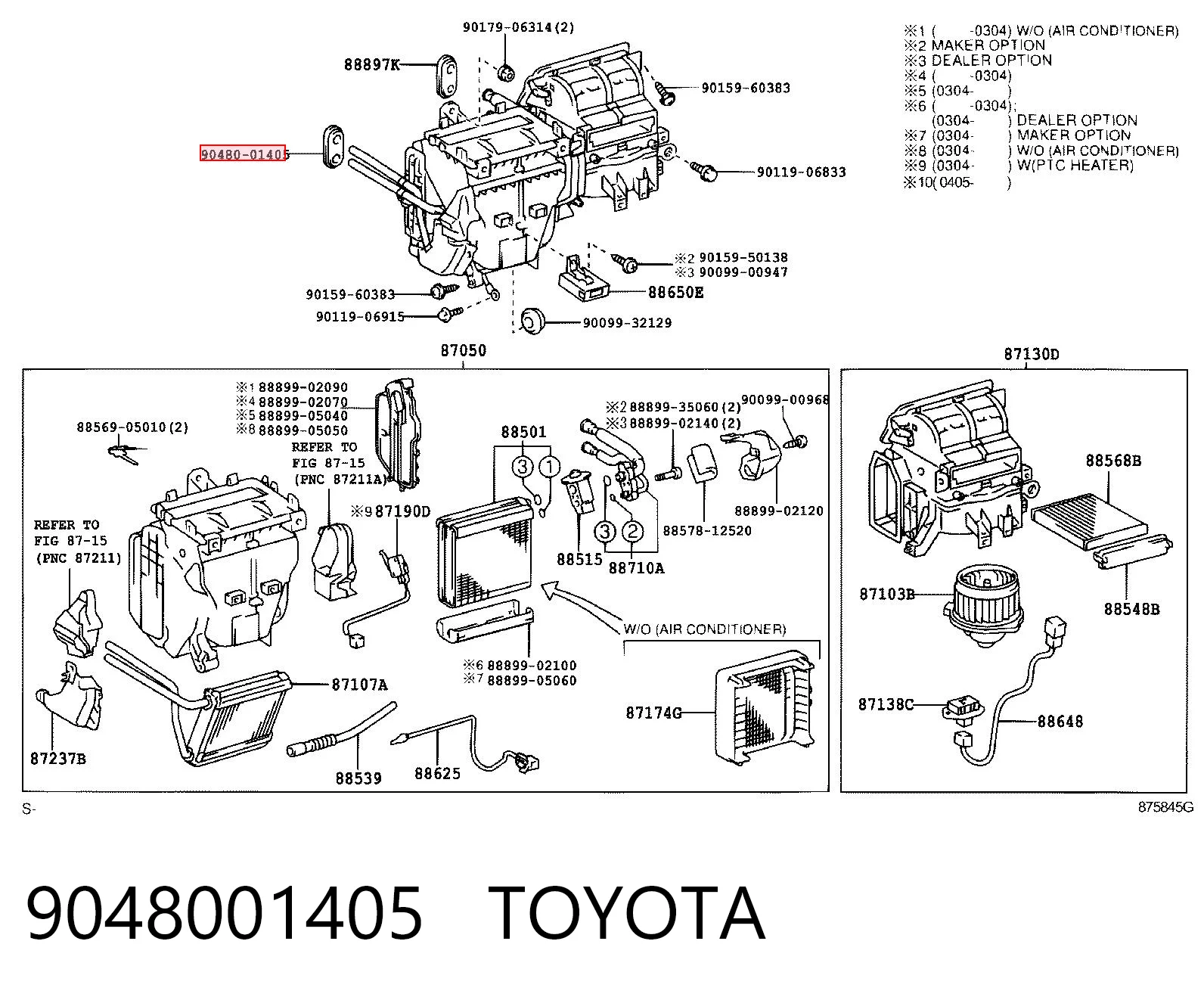 9048001405 Toyota