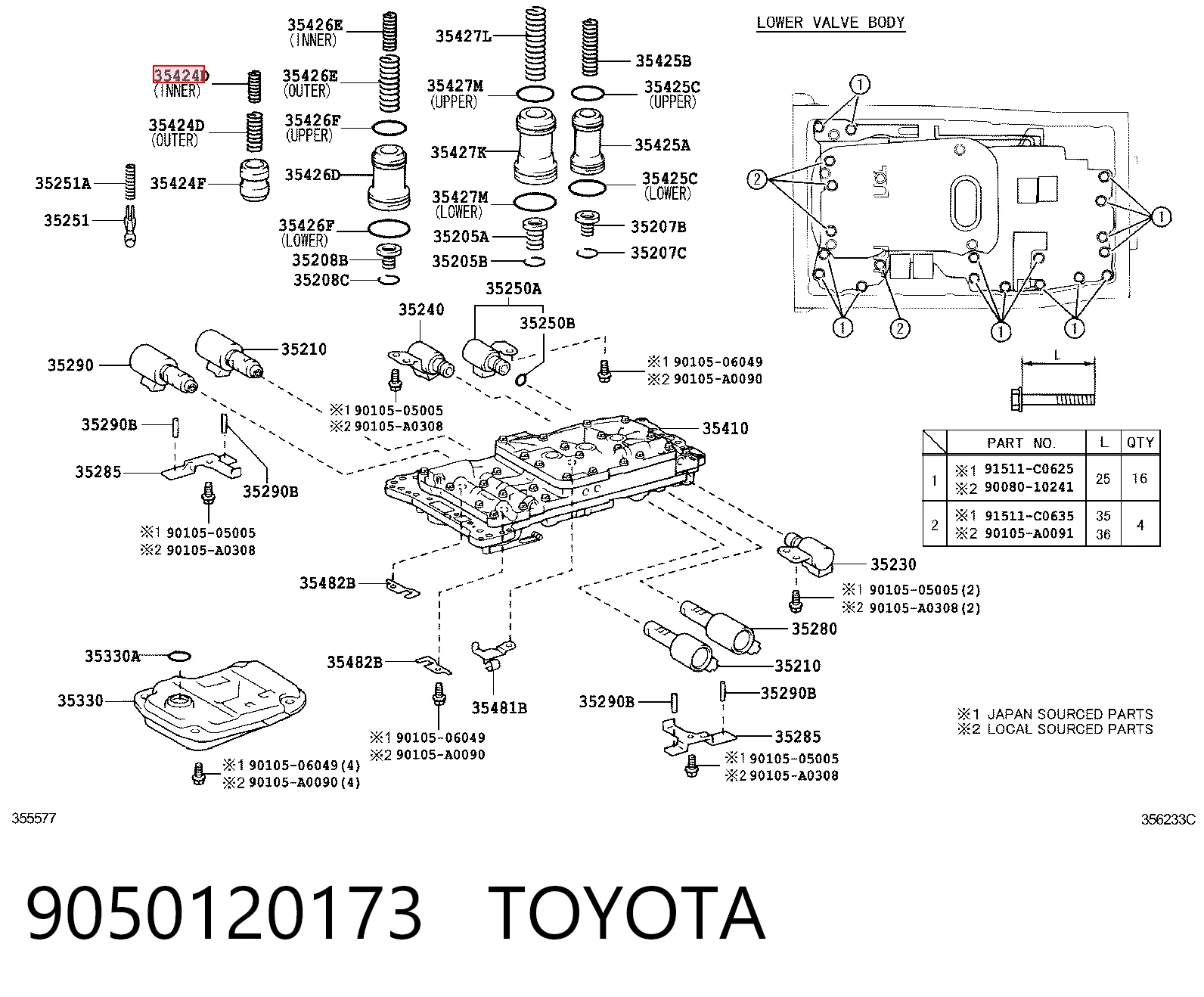 9050120173 Toyota