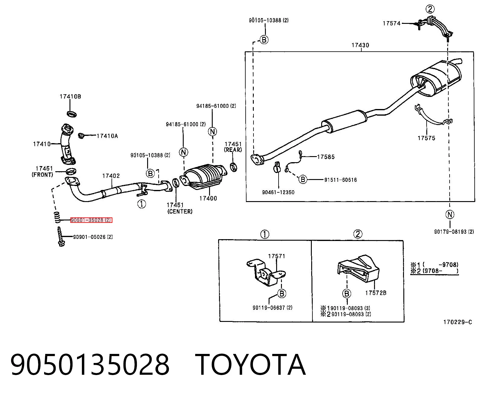 9050135028 Toyota