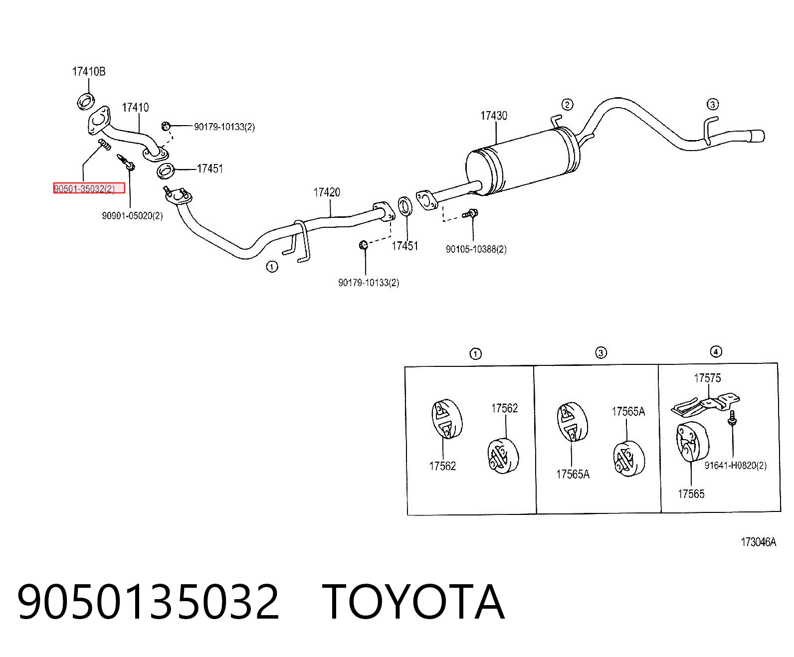 9050135032 Toyota