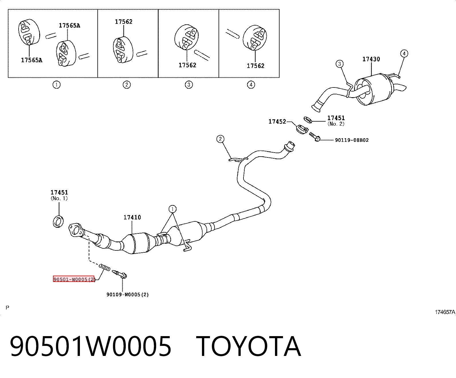 90501W0005 Toyota