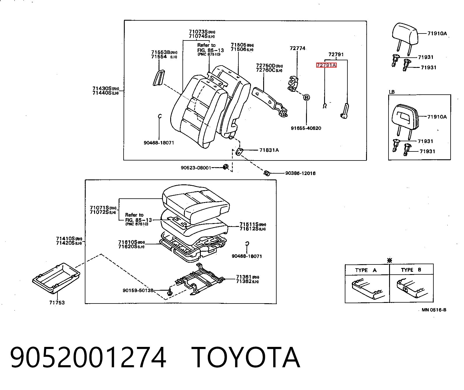 9052001274 Toyota