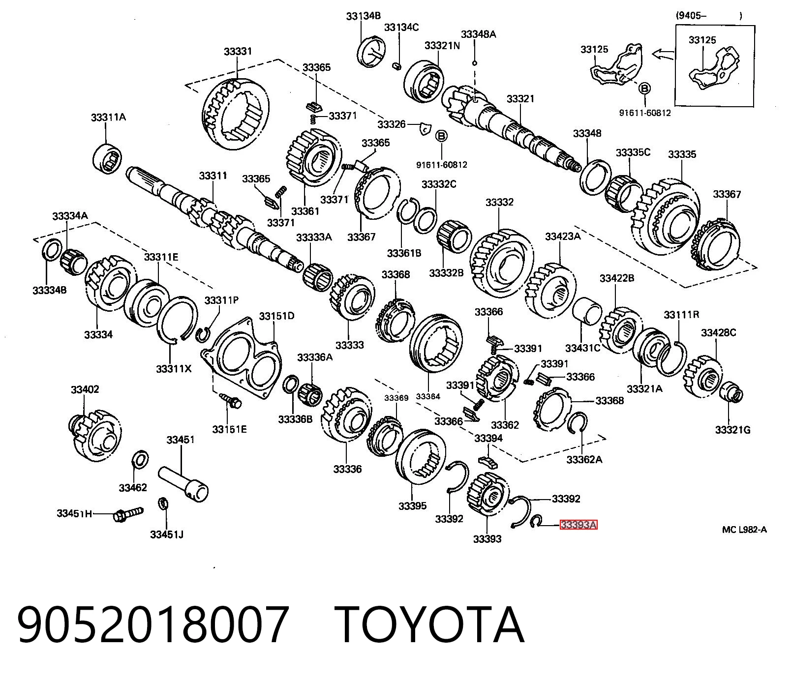 9052018007 Toyota