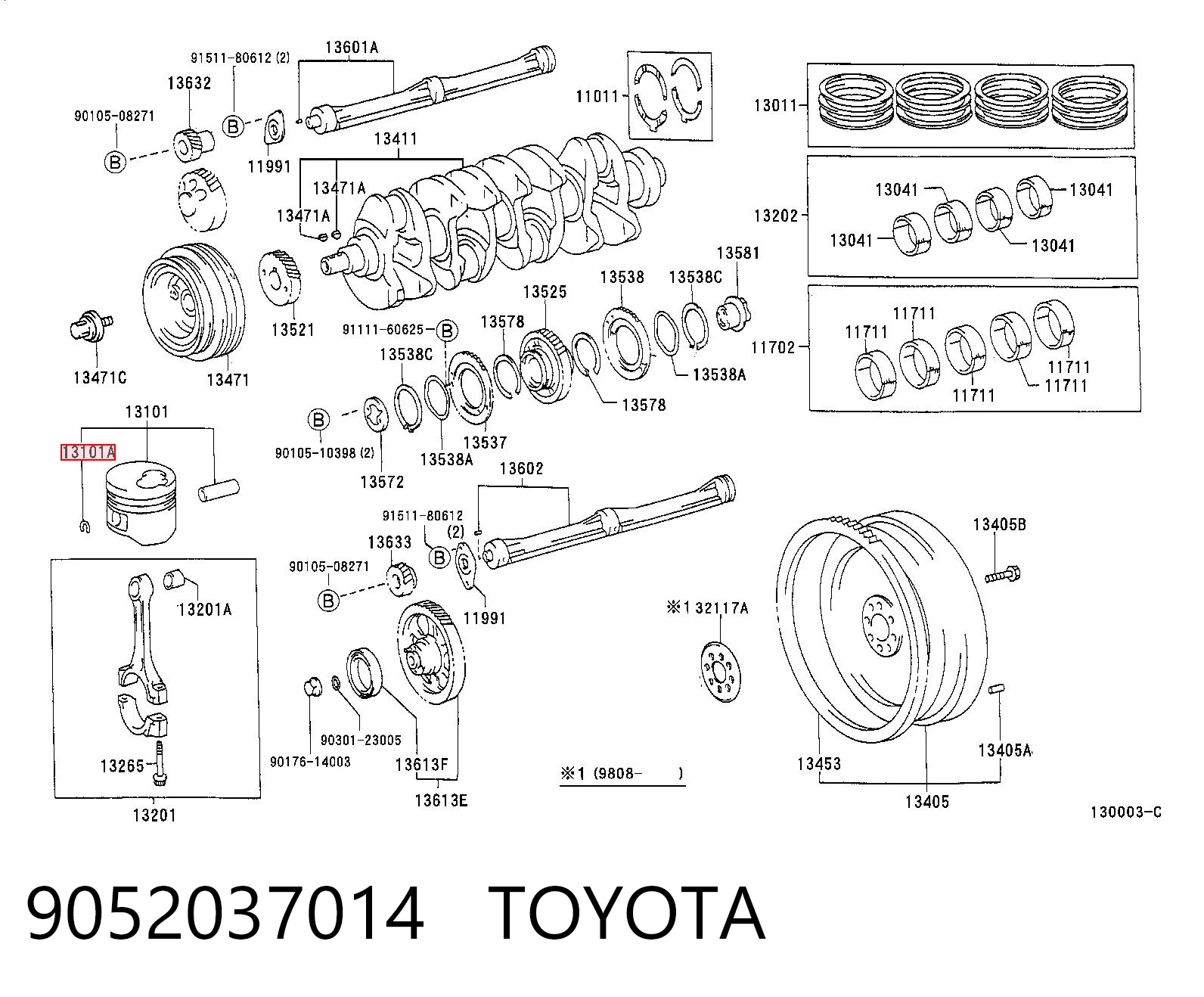 9052037014 Toyota