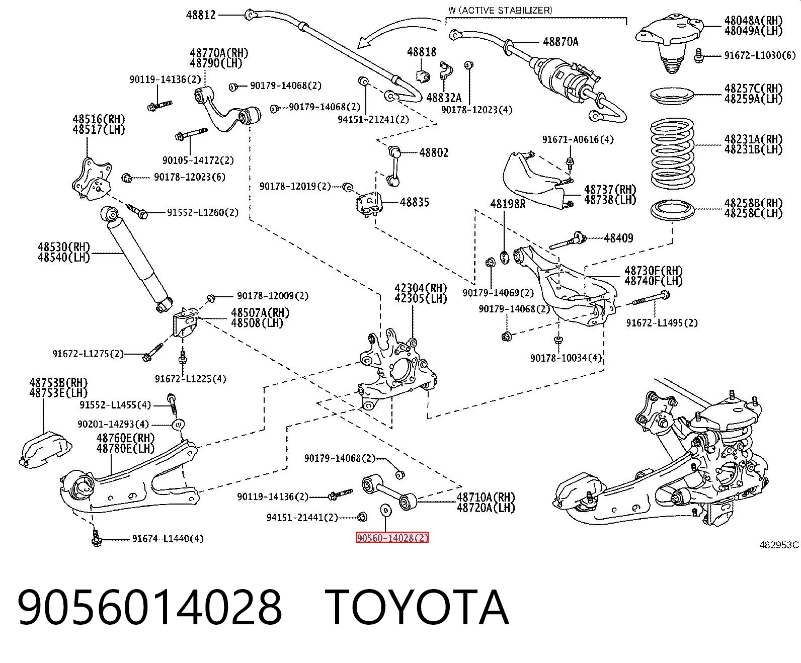 9056014028 Toyota