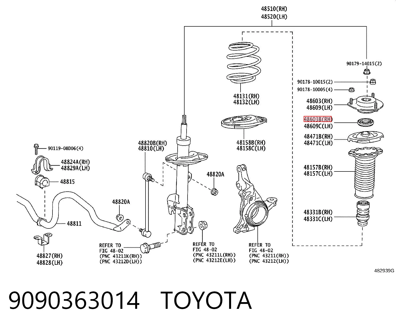 9090363014 Toyota