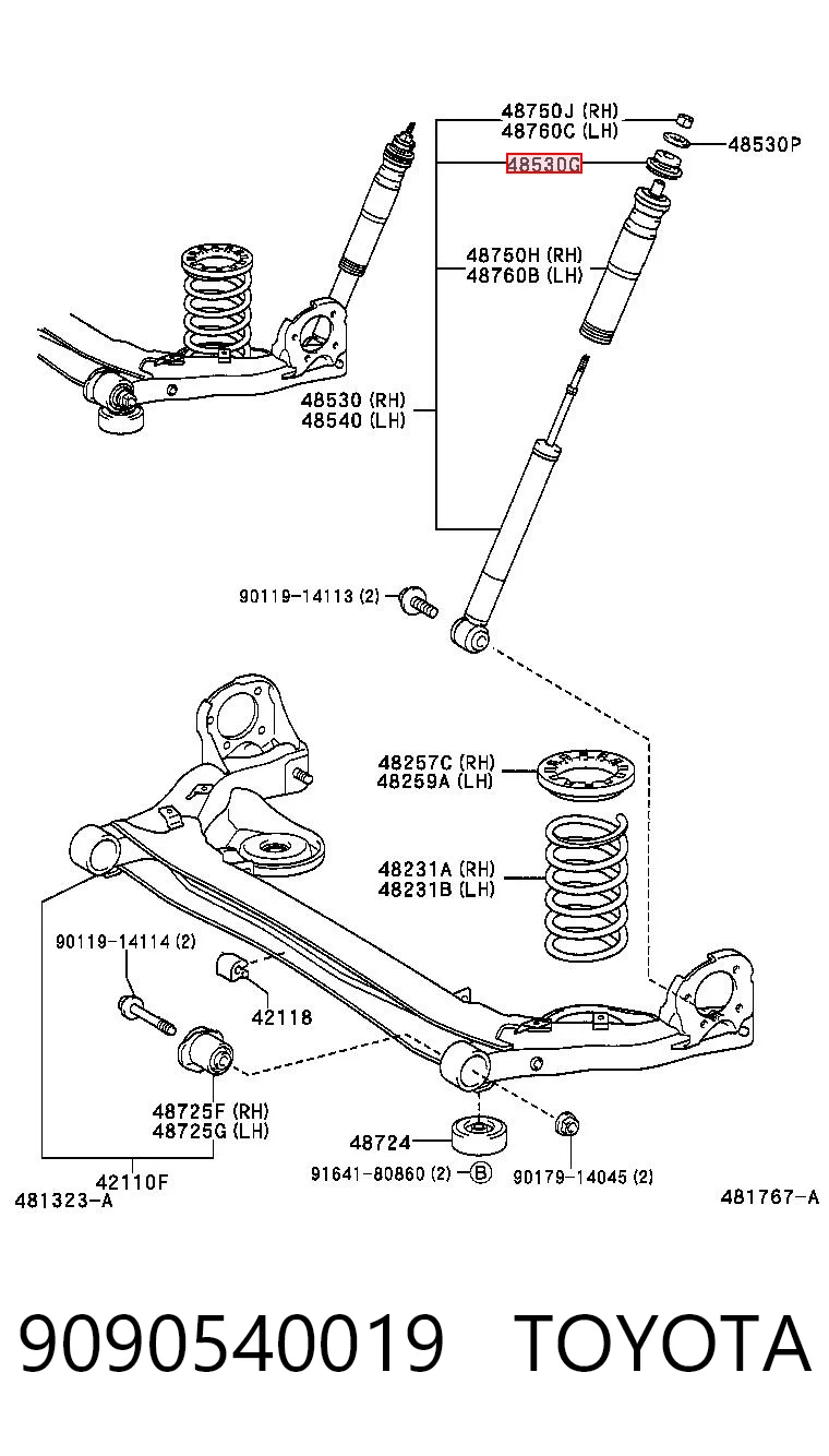 9090540019 Toyota