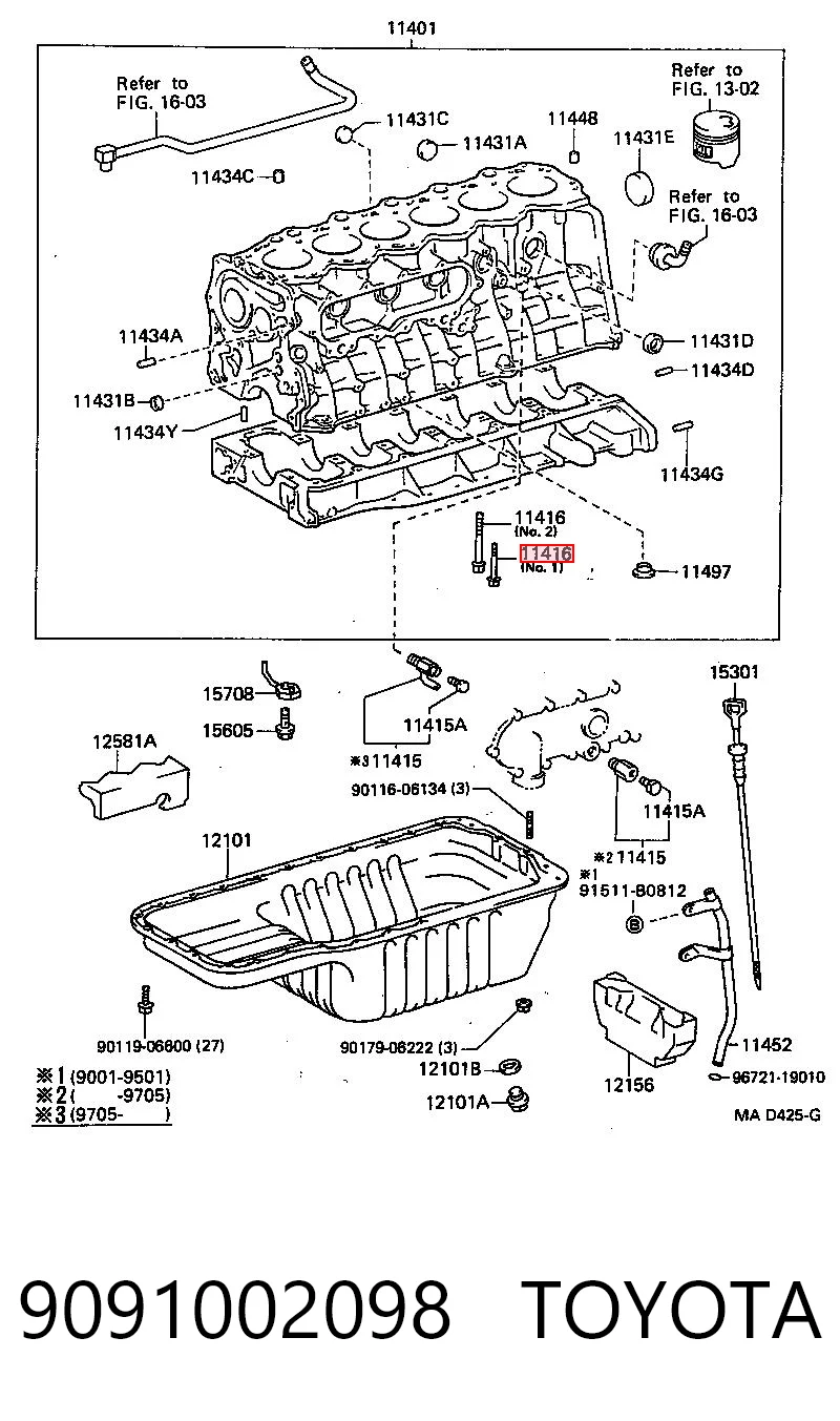 9091002098 Toyota