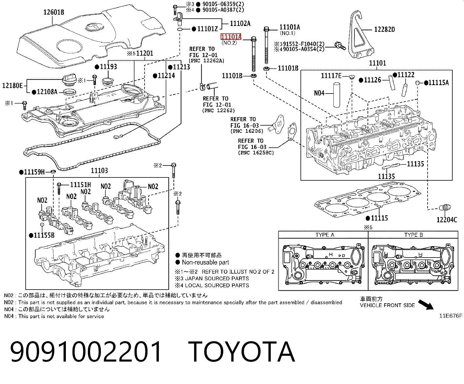9091002201 Toyota