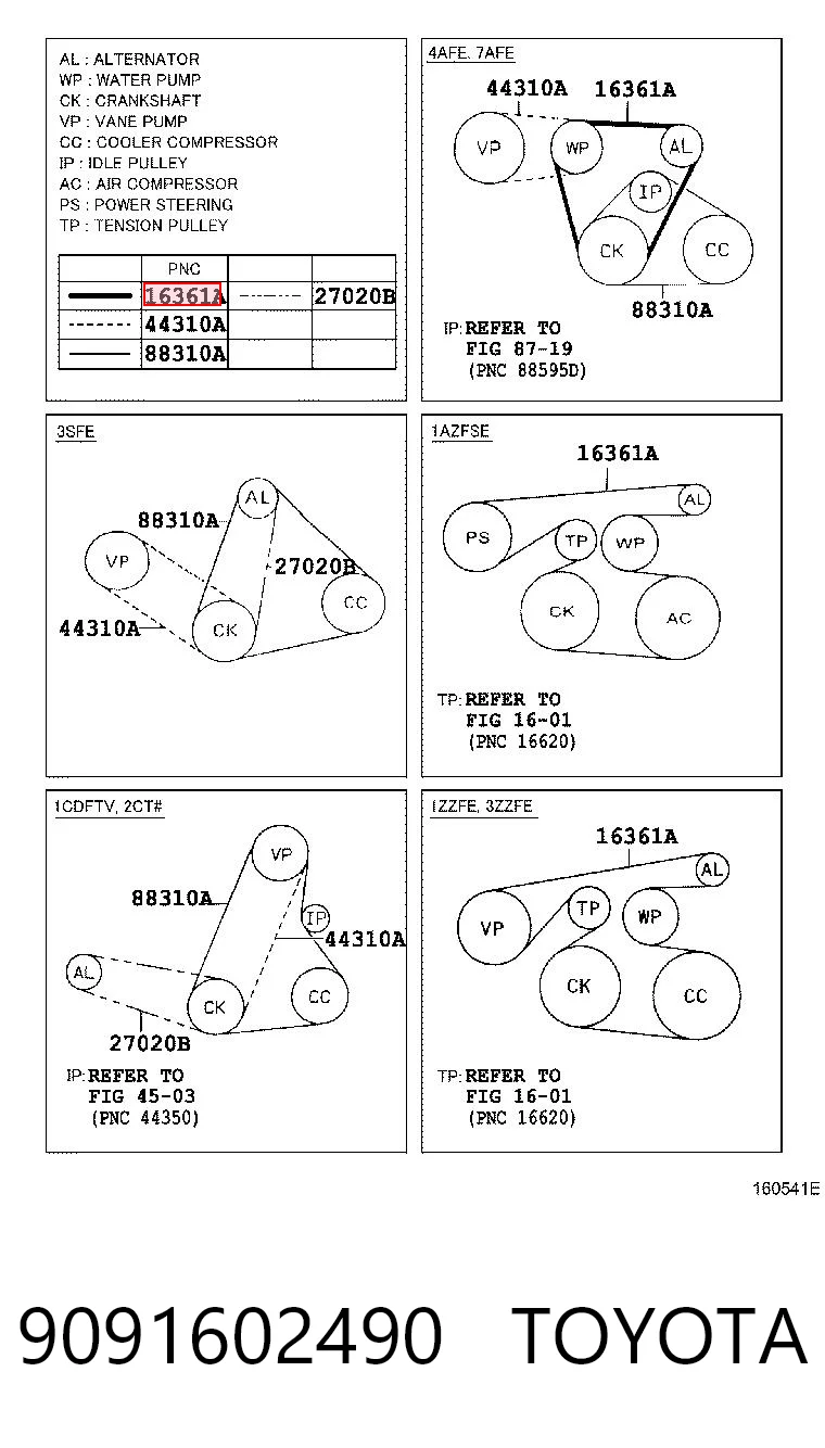9091602490 Toyota