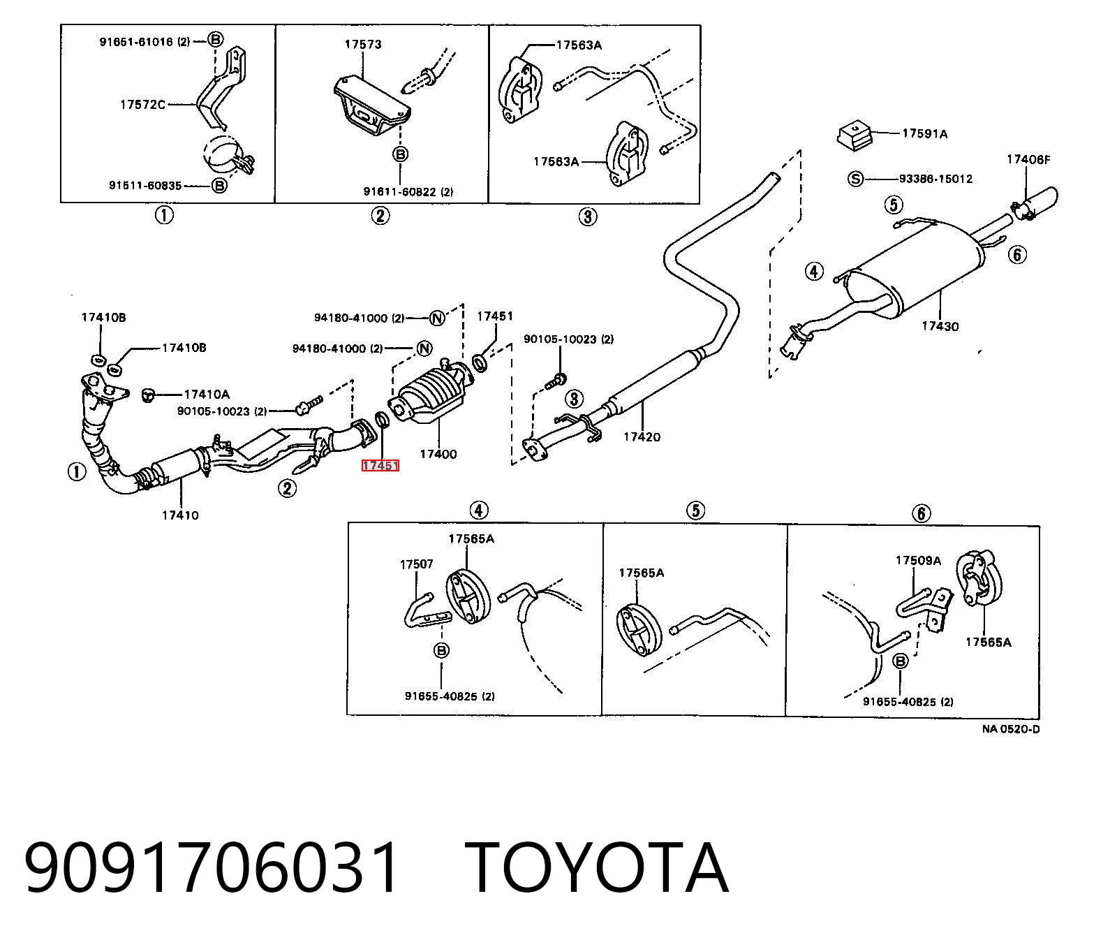 9091706031 Toyota