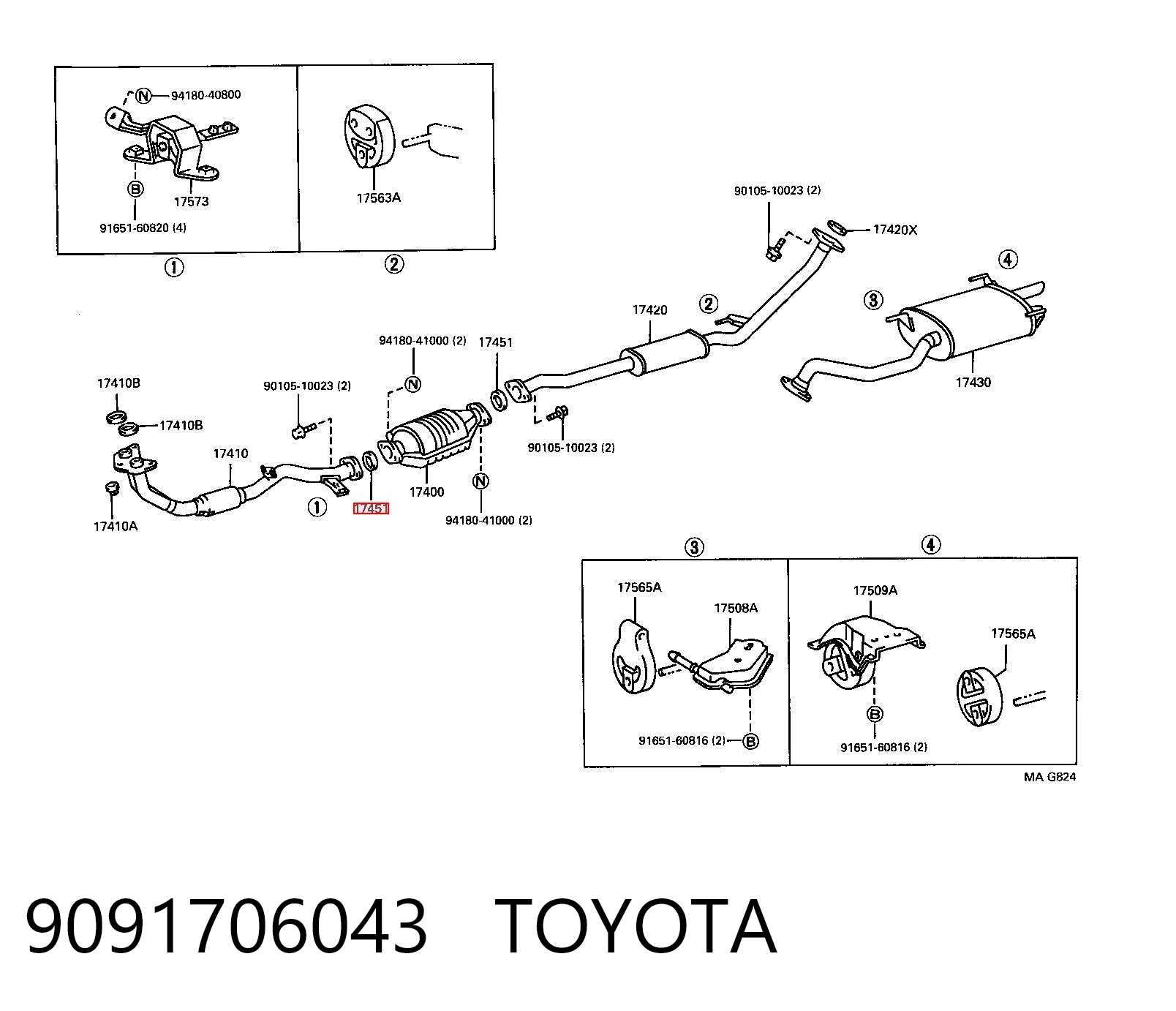 9091706043 Toyota