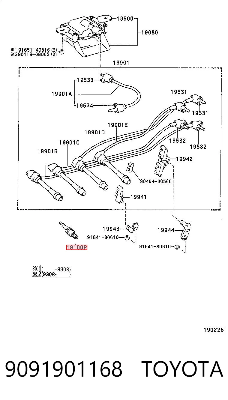 9091901168 Toyota