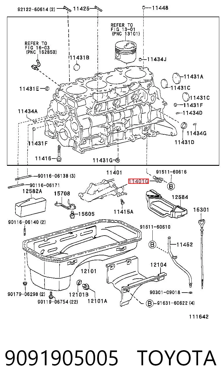 9091905005 Toyota Sensor de posición del cigüeñal
