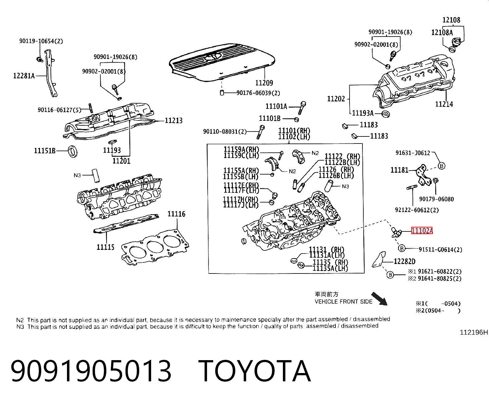 9091905013 Toyota Sensor posición arbol de levas