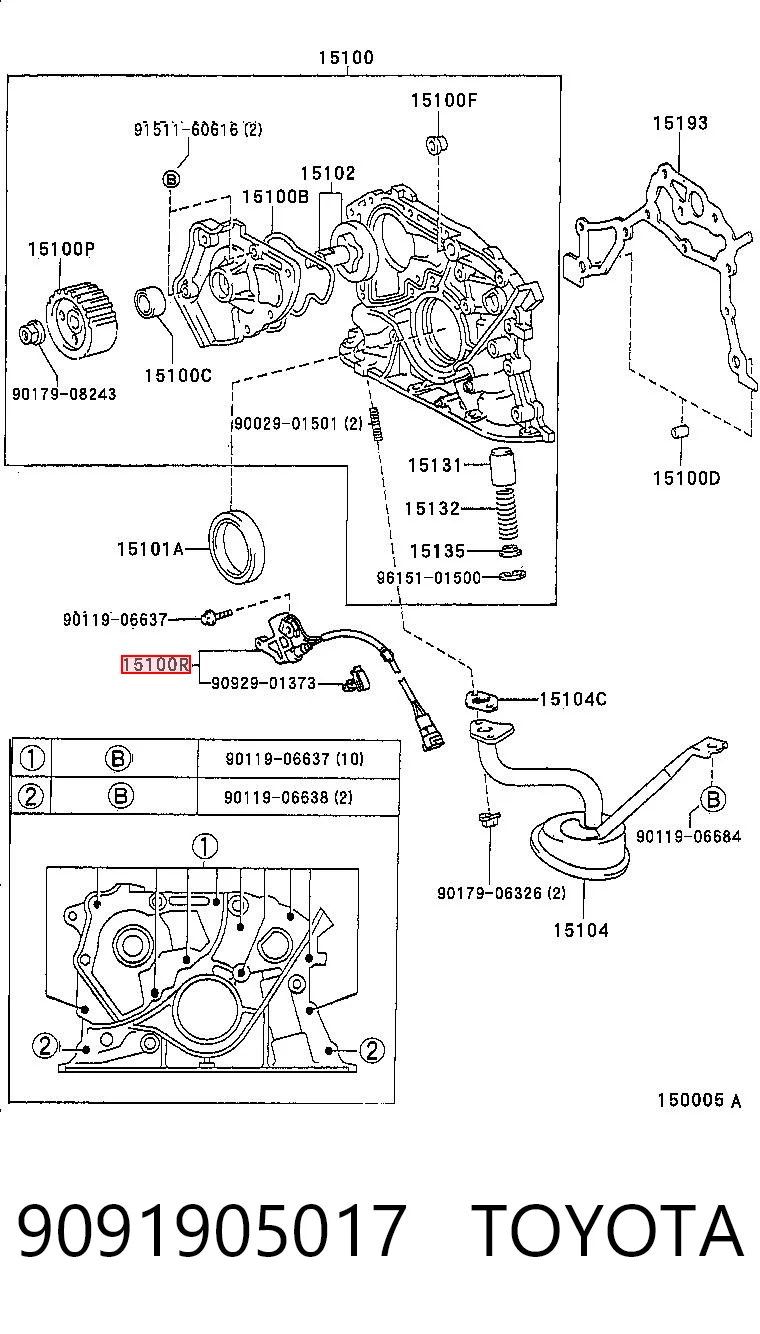 Generador de impulsos, cigüeñal  Toyota RAV4 I Cabrio SUV (SXA 10) (1997 - 2000) precio, desde 26,70 EUR