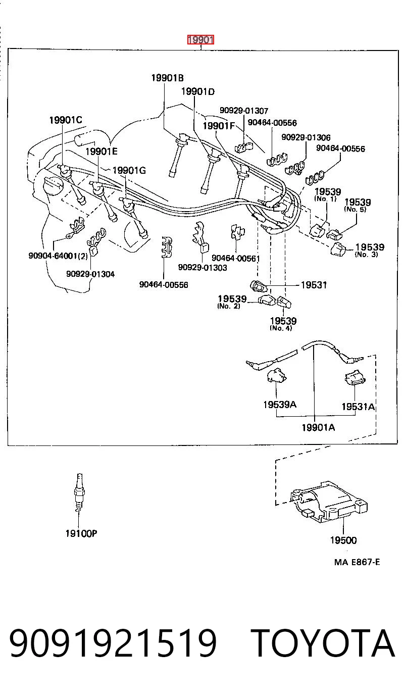 9091921519 Toyota