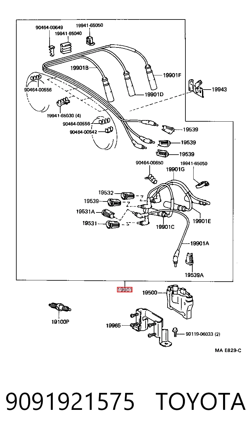 Cable de bujías Toyota 4 Runner SUV comprar en España