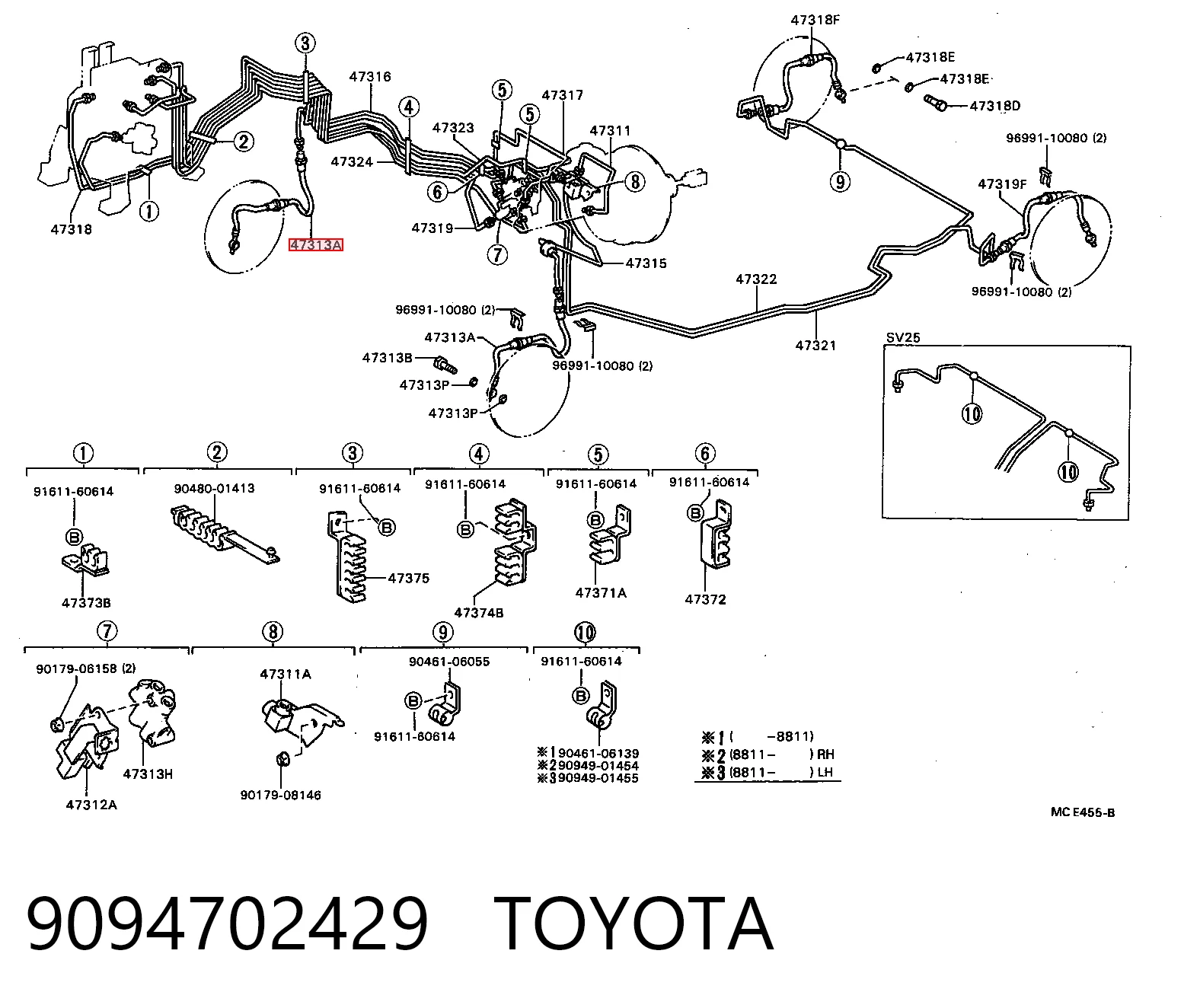 Tubo flexible de frenos delantero Toyota Camry  sedán comprar en España