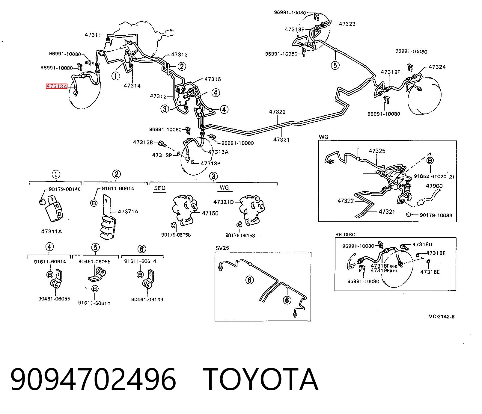 Comprar Latiguillos de freno delantero Toyota Camry II V2