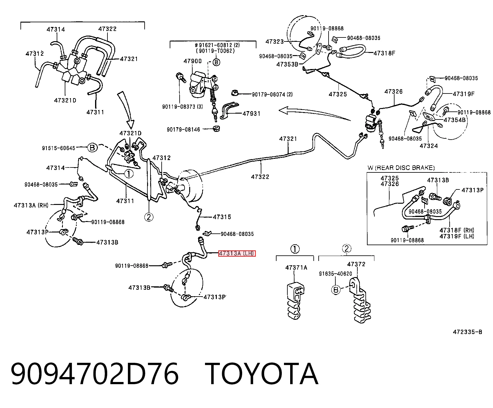 9094702D76 Toyota